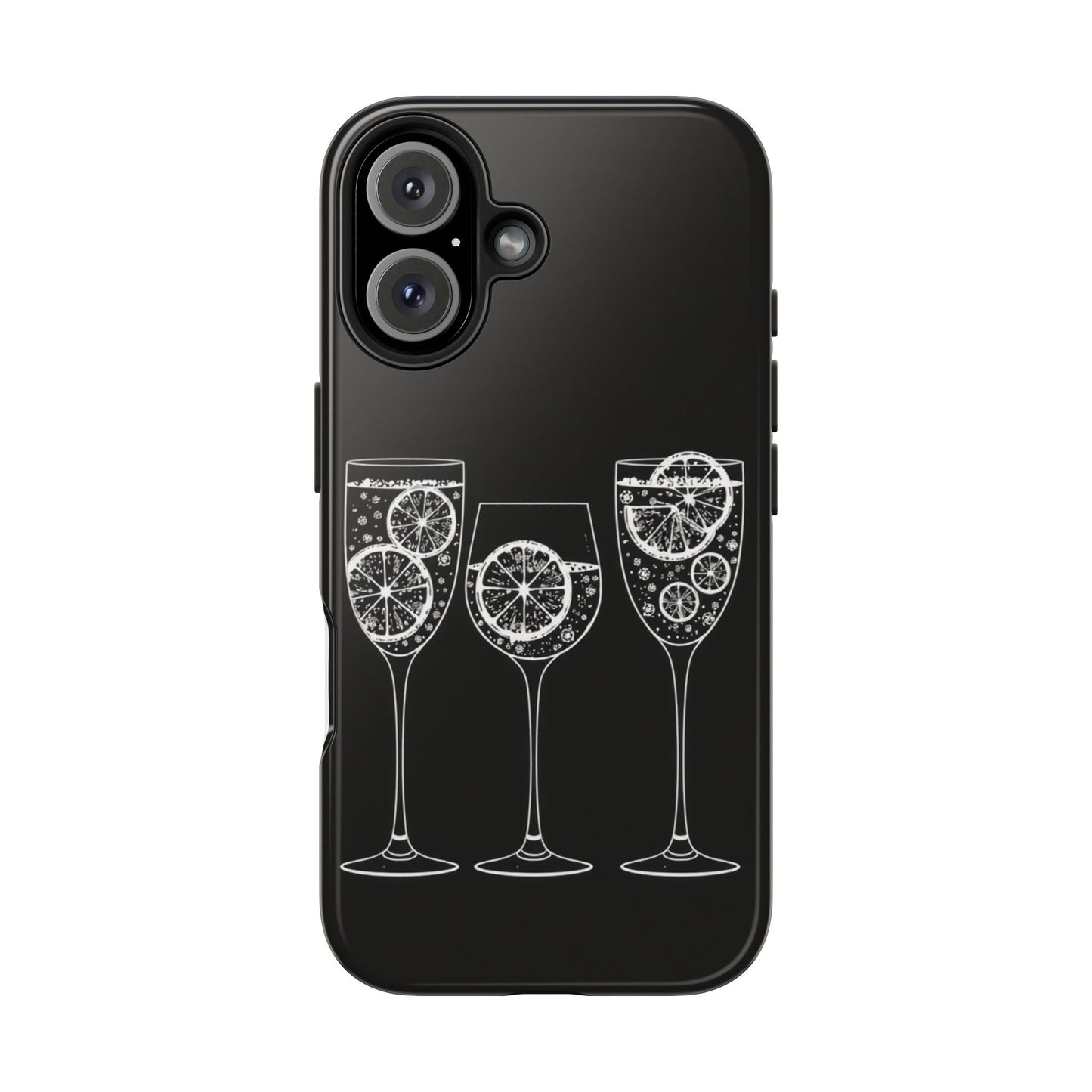 Stylish Tough Phone Cases with Citrus Glass Design, Protective Cases for Parties, Summer Events, and Everyday Use