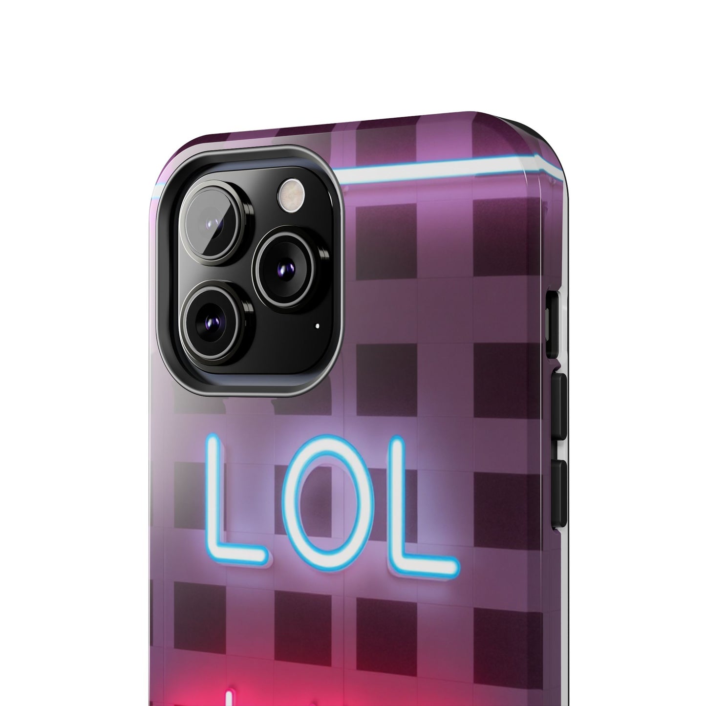 Neon Vibe Tough Phone Case - 'LOL Whatevr' Design for Trendsetters