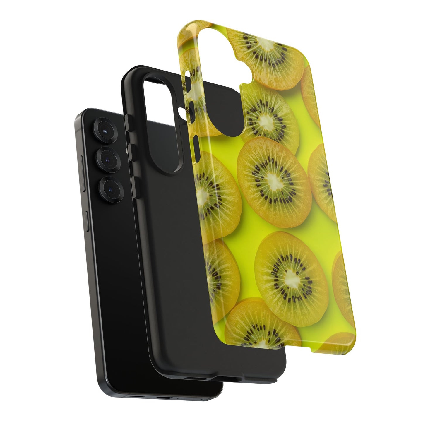 Vibrant Kiwi Tough Phone Case - Bright Yellow Design for Fruit Lovers
