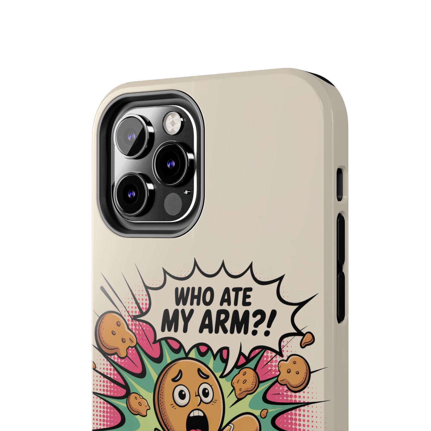 Funny Gingerbread Man Phone Case - Who Ate My Arm? Tough Protection
