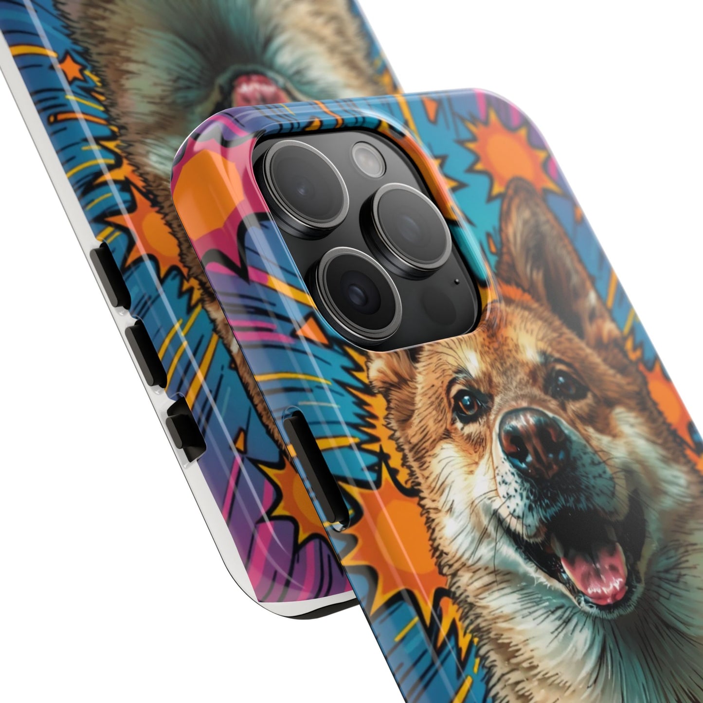 Vibrant Corgi Tough Phone Case - Fun Design for Pet Lovers