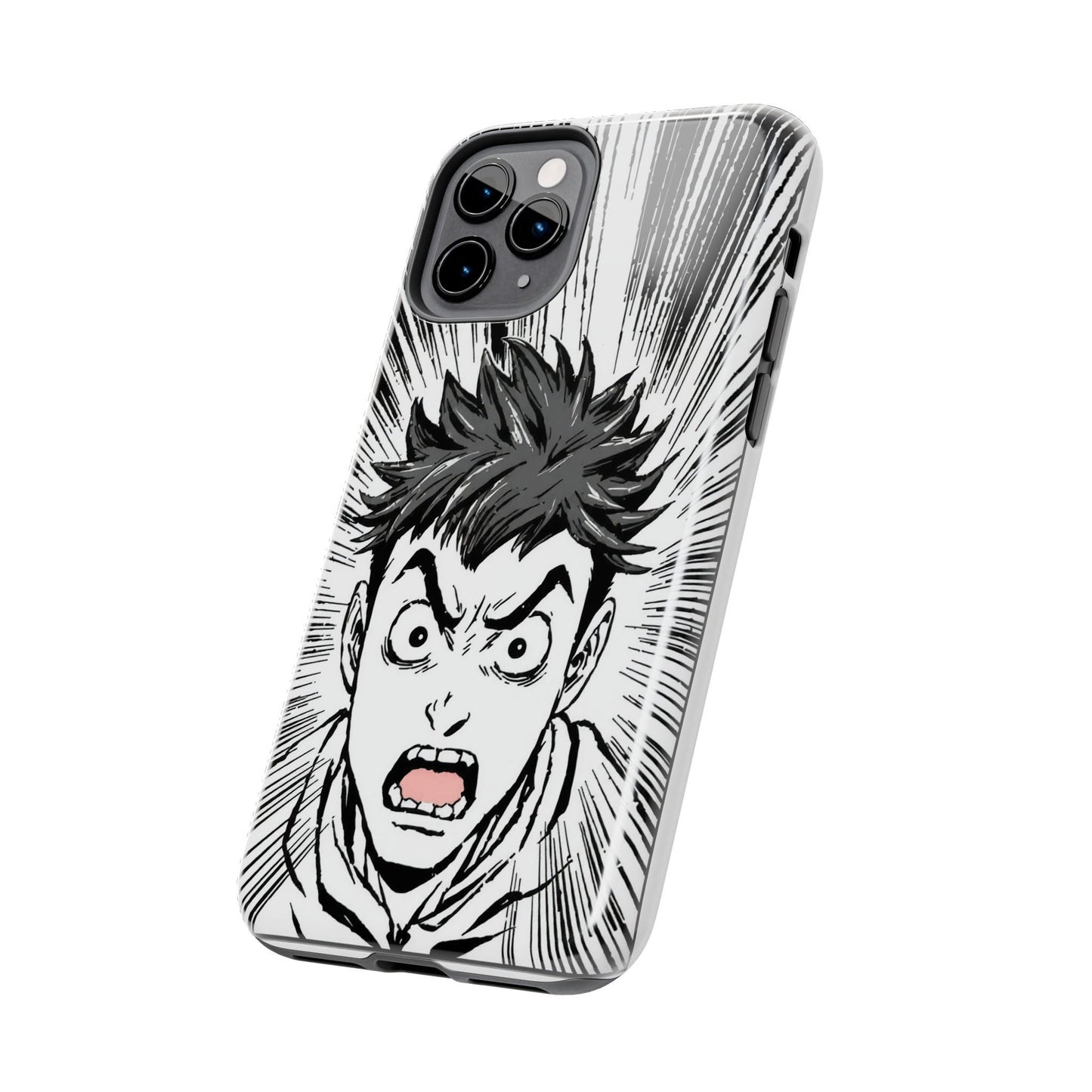 Intense Graphic Phone Case - Tough Design for Anime Fans