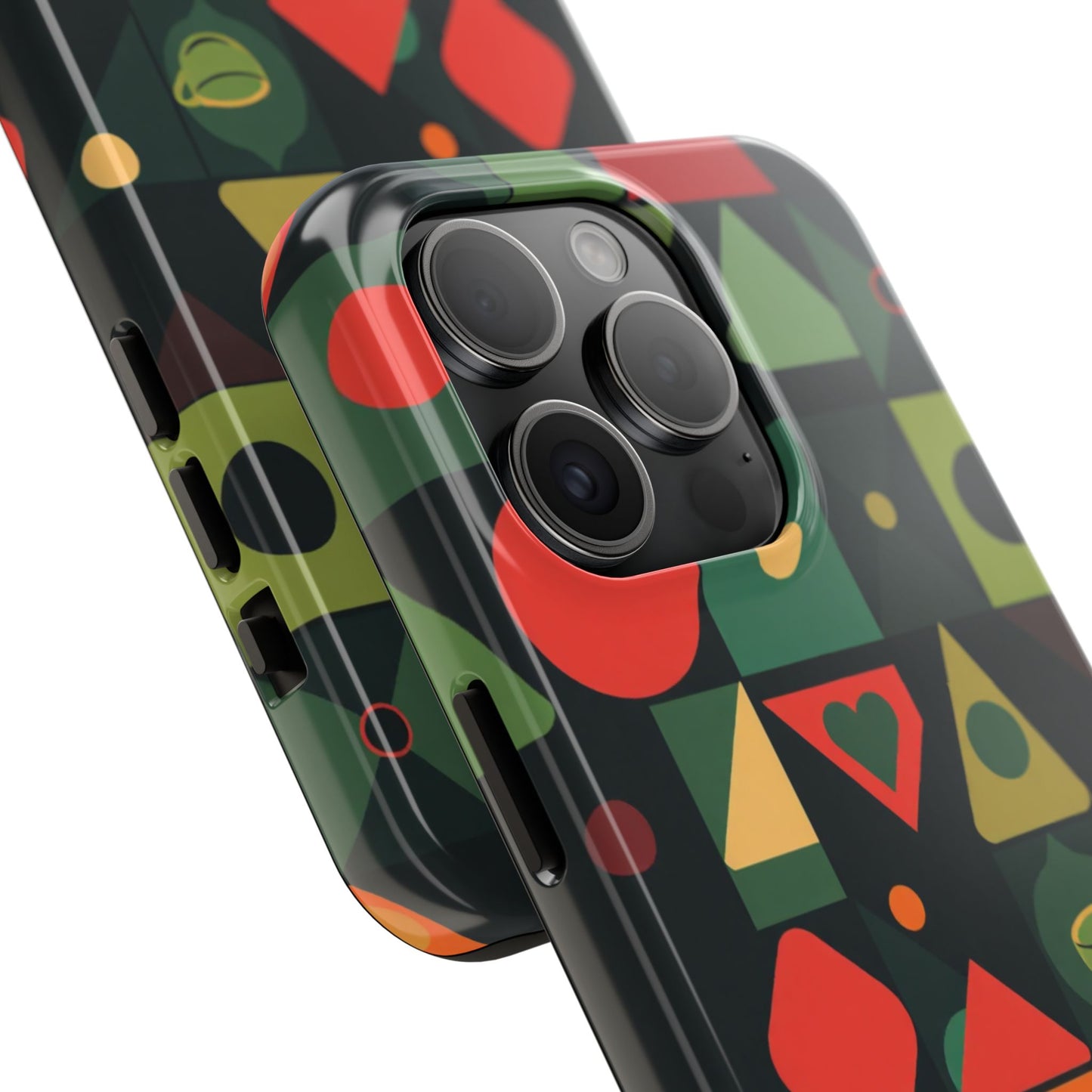 Vibrant Geometric Tough Phone Cases – Stylish Protection for Trendsetters - for iPhone