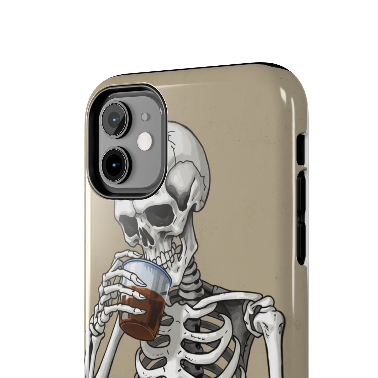 Funny Skeleton Phone Case - 'Same Soul, Different Day' Tough Cover