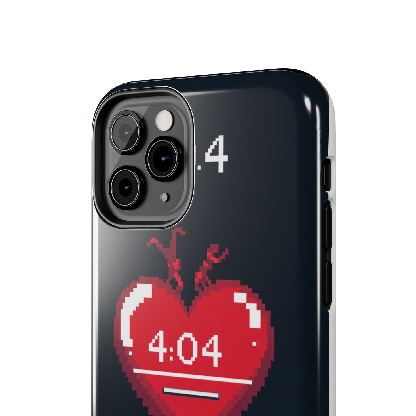 Vintage Pixel Heart Tough Phone Case - "404 Love Not Found" Design