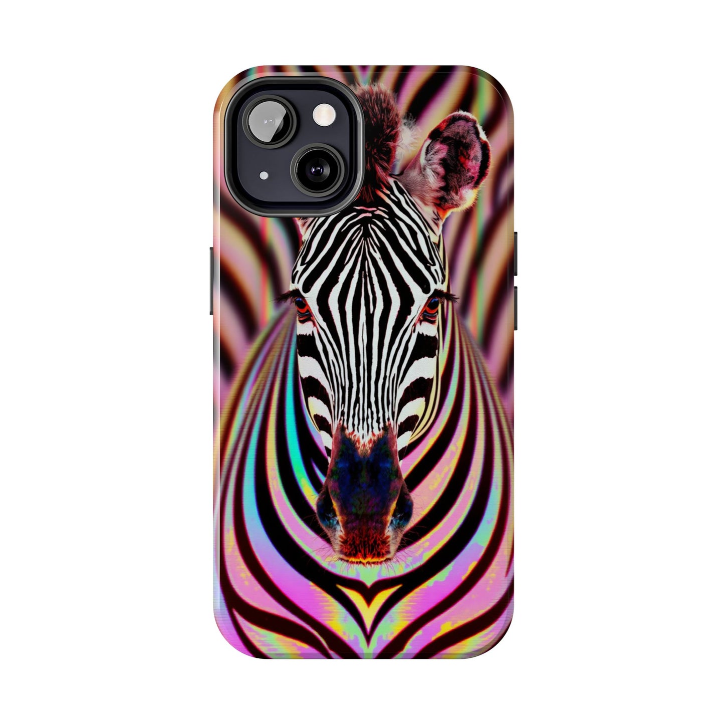 Vibrant Zebra Tough Phone Case - Unique Animal Design for Wild Spirit