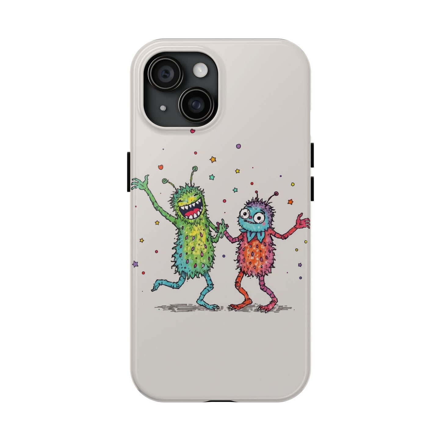 Colorful Monster Tough Phone Case - Fun and Playful Design