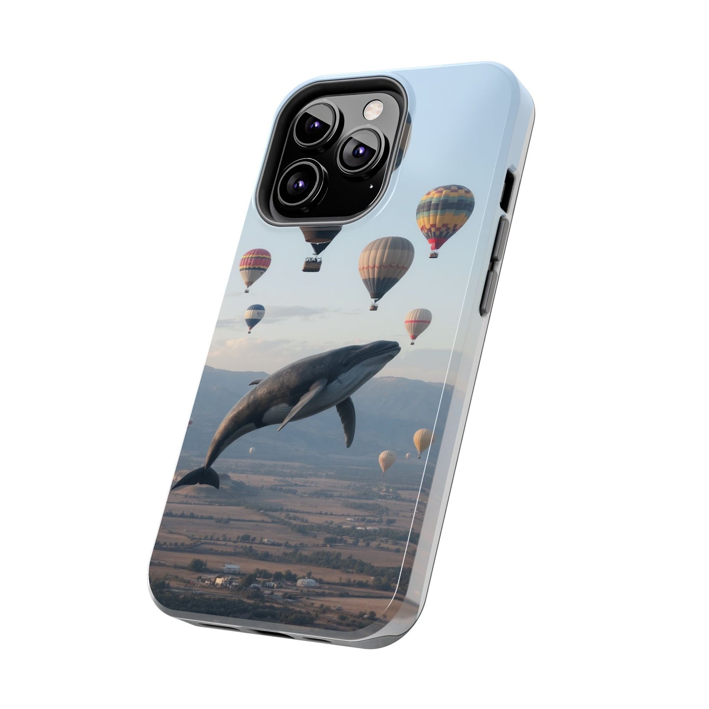 Whale Hot Air Balloon Tough Phone Case - Adventure & Nature Lovers