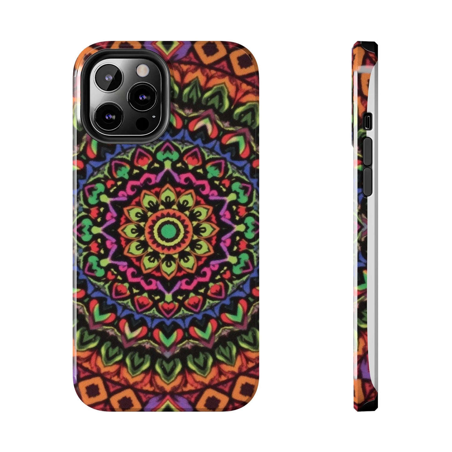 Colorful Mandala Tough Phone Case - Vibrant Designs for Trendy Protection - for iPhone