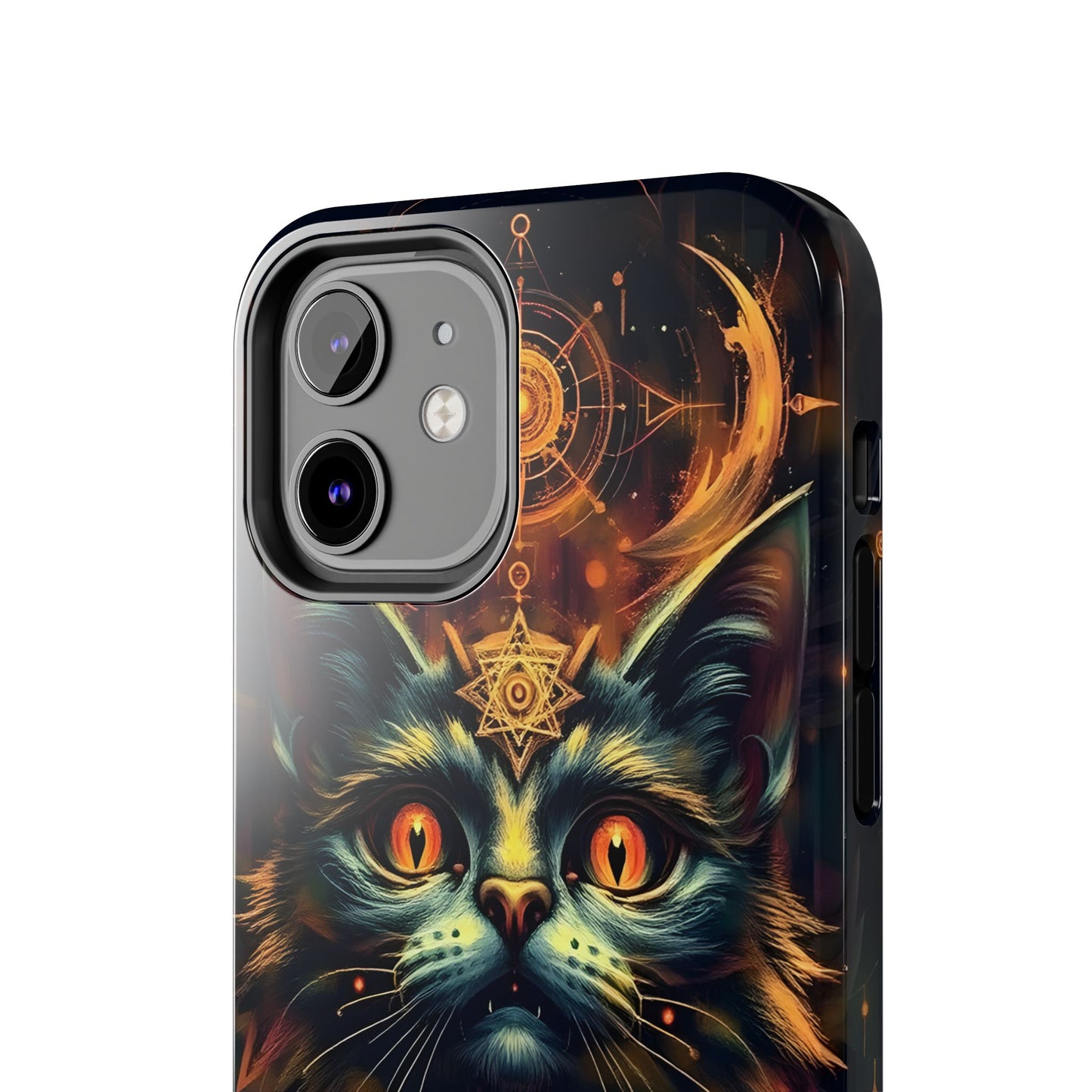 Mystical Cat Queen Tough Phone Case – Unique Protection for Cat Lovers - for iPhone