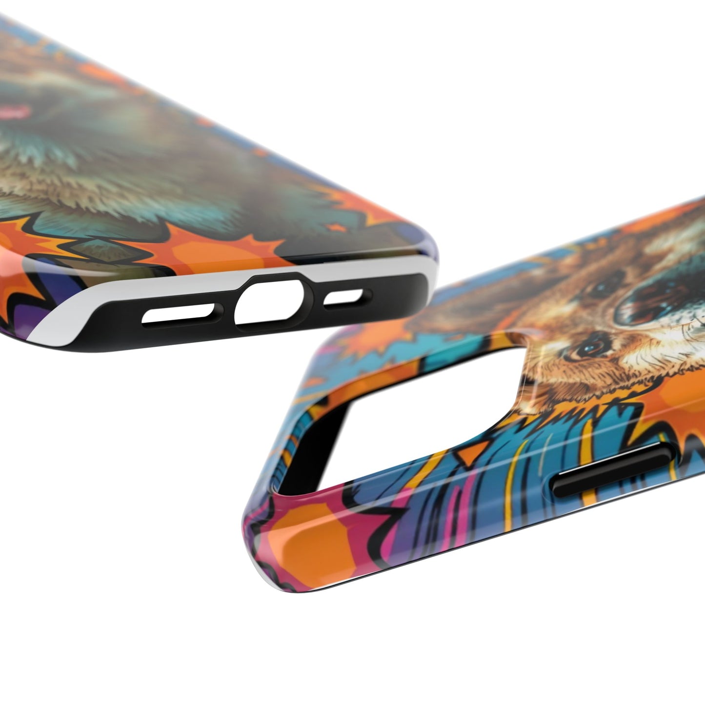Vibrant Corgi Tough Phone Case - Fun Design for Pet Lovers