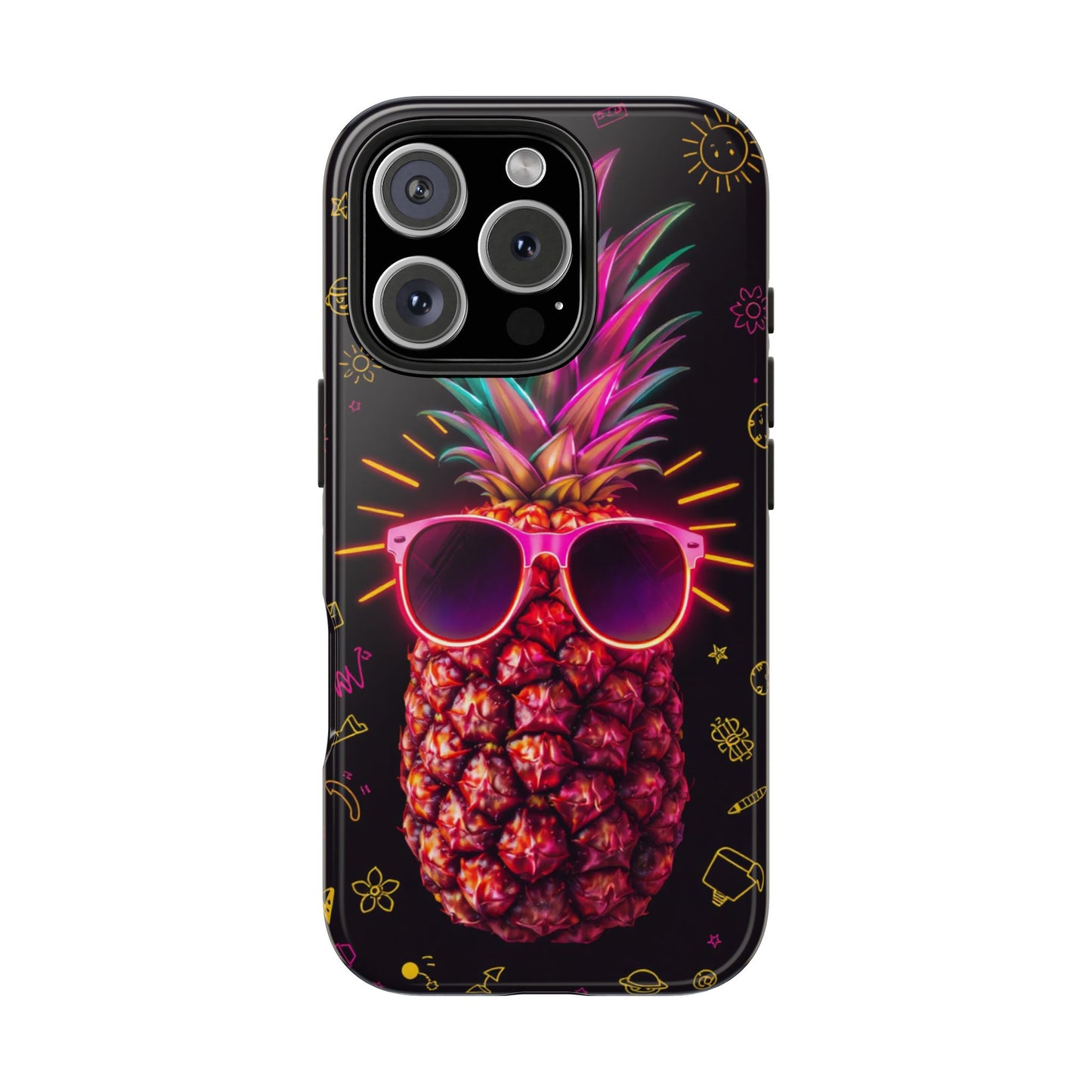 Tough Pineapple Phone Case - Cool, Vibrant Design Perfect for Summer Vibes