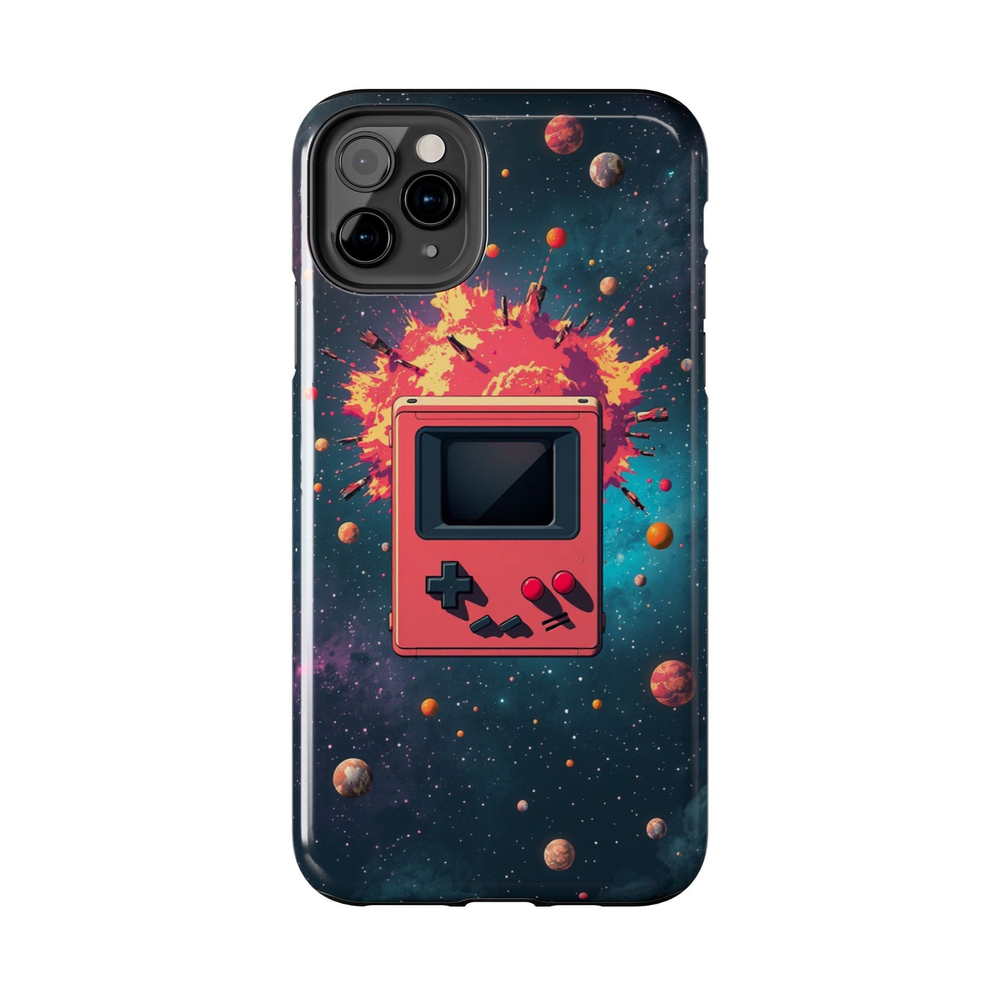 Retro Gaming Tough Phone Case - Space Adventure Design