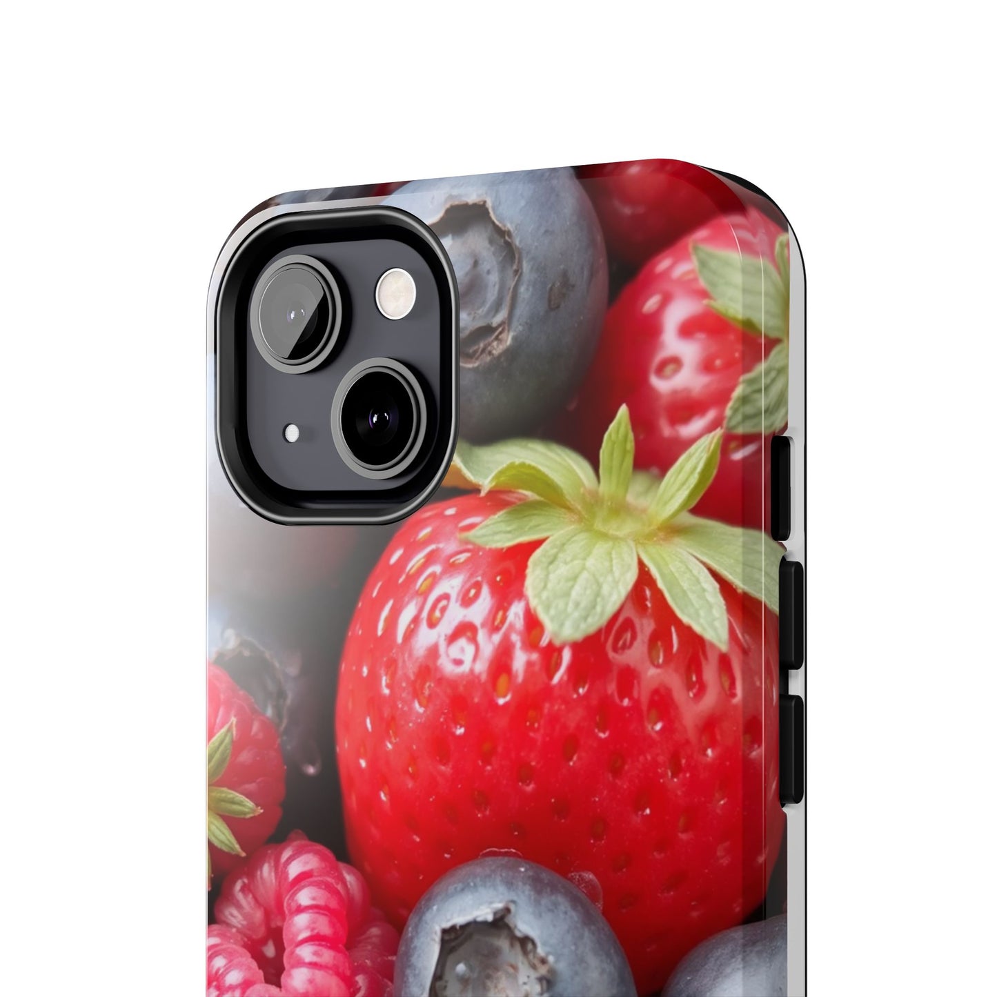 Fruit-Themed Tough Phone Case - Berry Burst Design