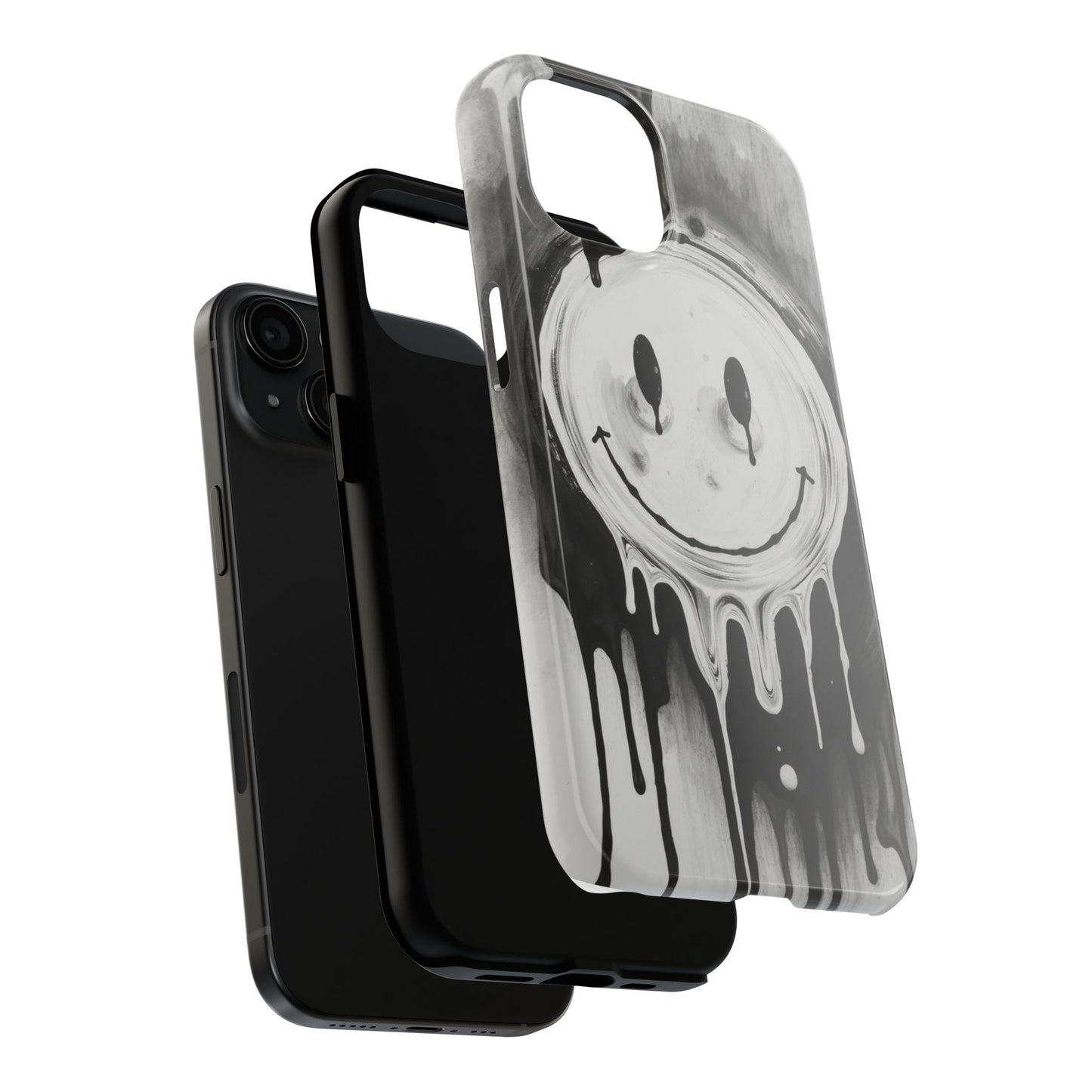 Dripping Smiley Tough Phone Case - Stylish & Durable Protection
