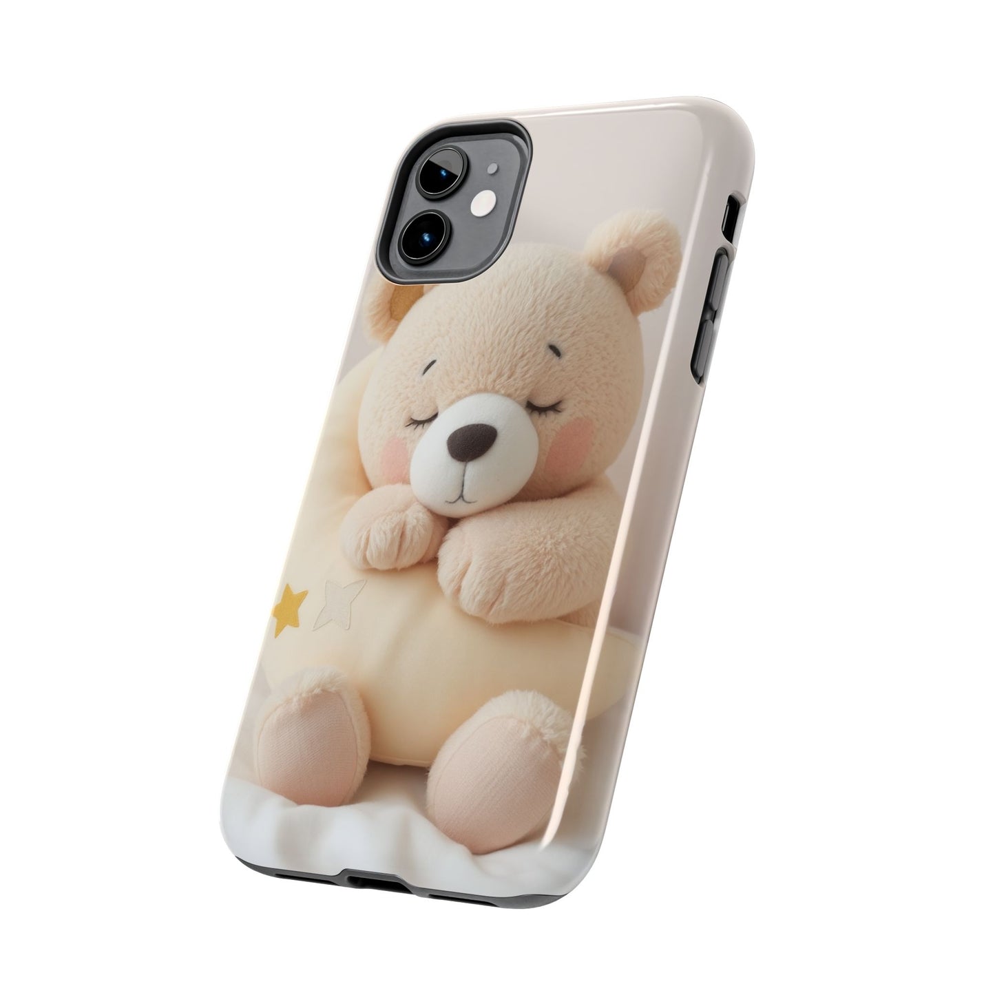 Cute Bear Tough Phone Case - Adorable Baby Animal Design for Kids & Adults