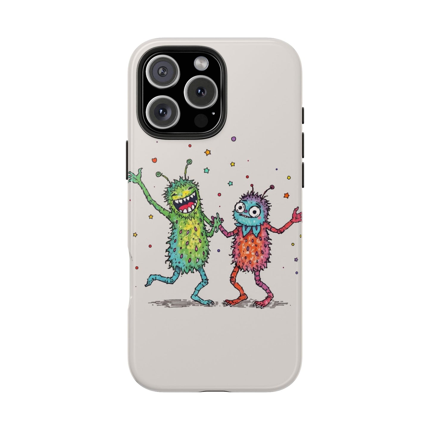 Colorful Monster Tough Phone Case - Fun and Playful Design