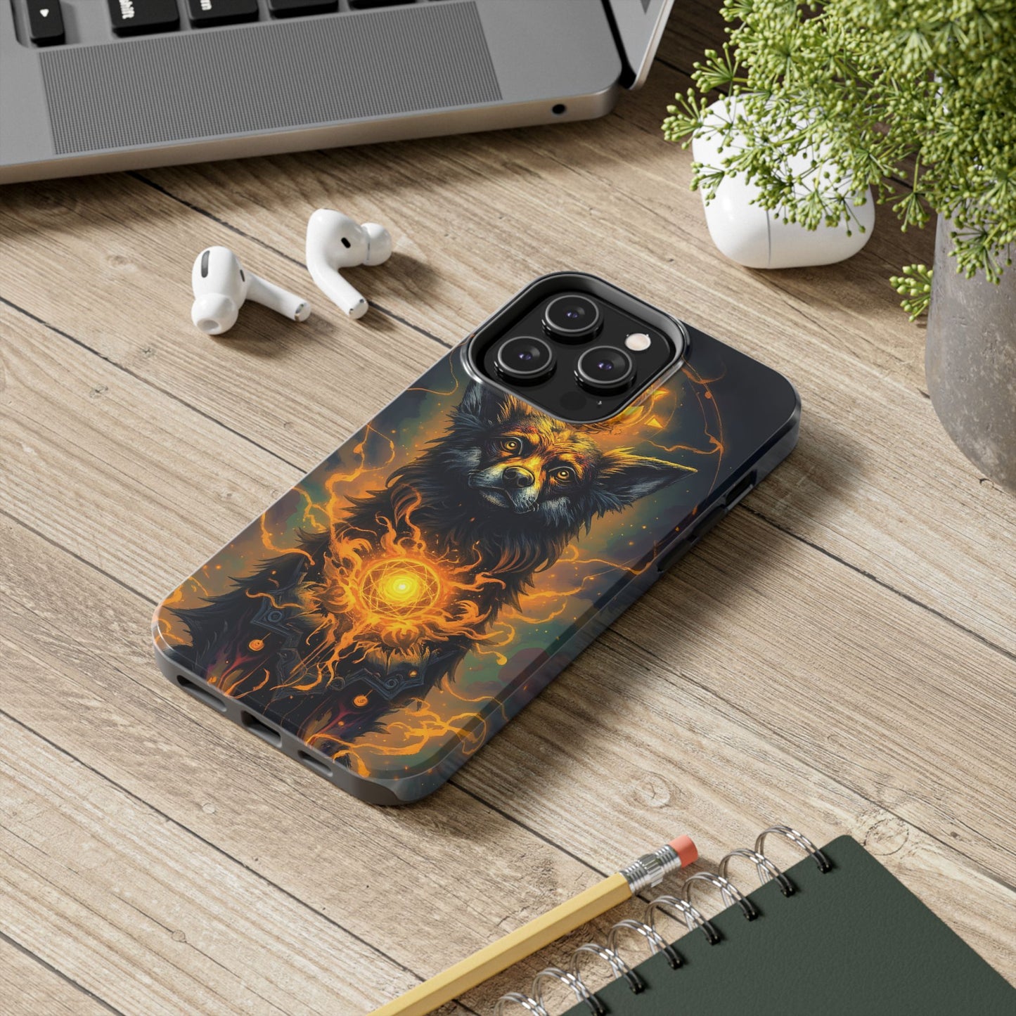 Mystical Dog of Light - Tough Phone Case - Durable Protection with Inspired Artwork - for iPhone