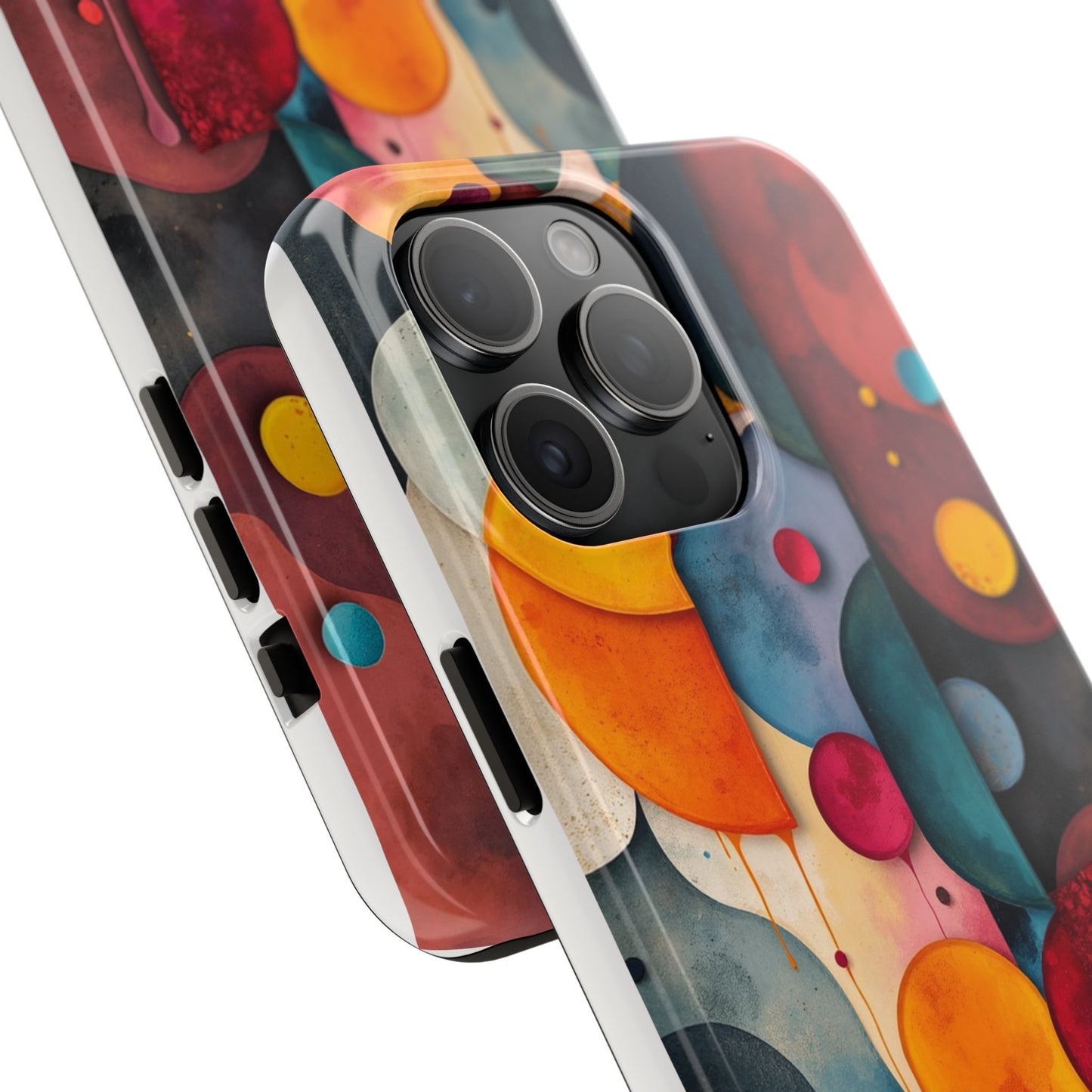 Artistic Tough Phone Cases - Colorful Abstract Design for Trendy Protection - for iPhone