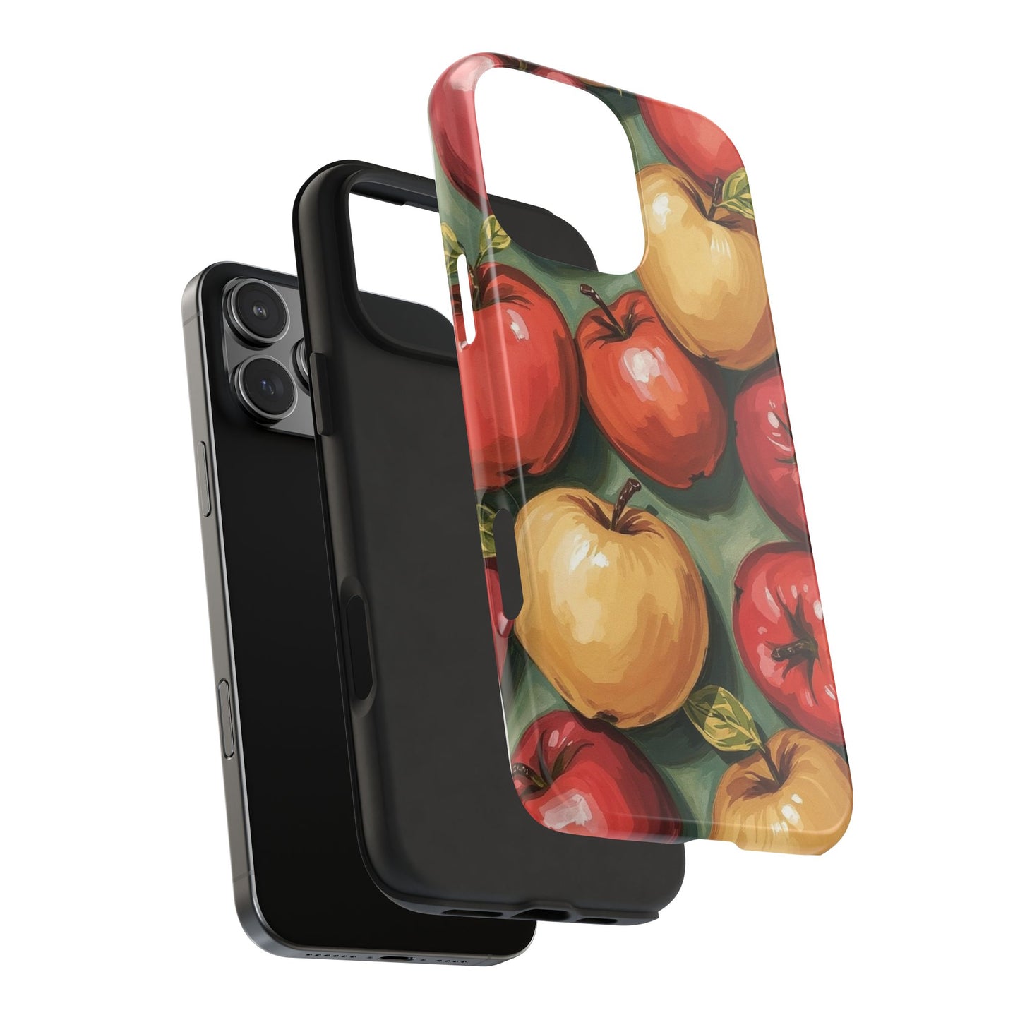Colorful Painted Apples Art Tough Phone Case - Durable & Stylish Protection - for iPhone