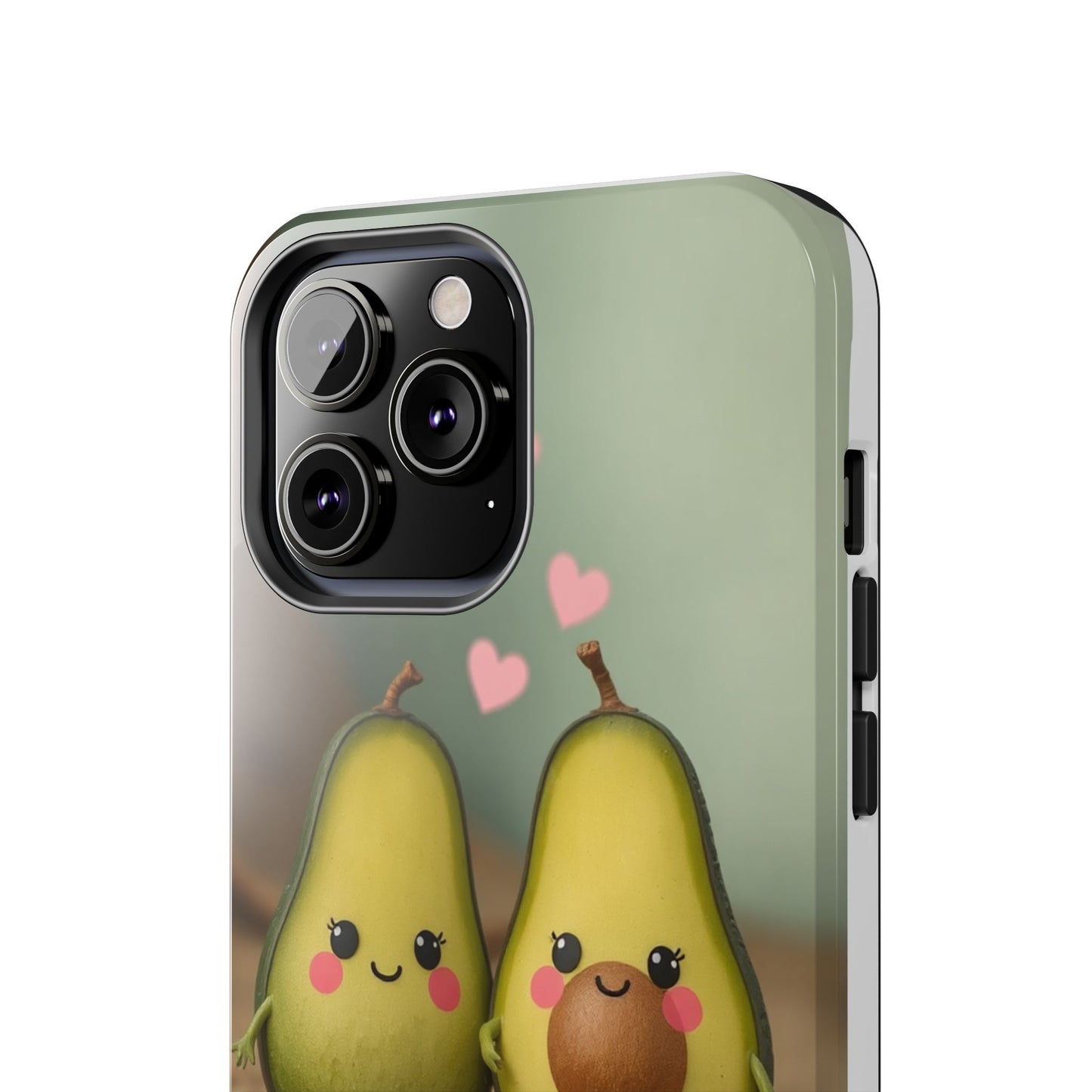 Cute Avocado Phone Case, Funny Tough Case, Quirky Phone Accessory, Gifts for Foodies, Valentine's Day Present