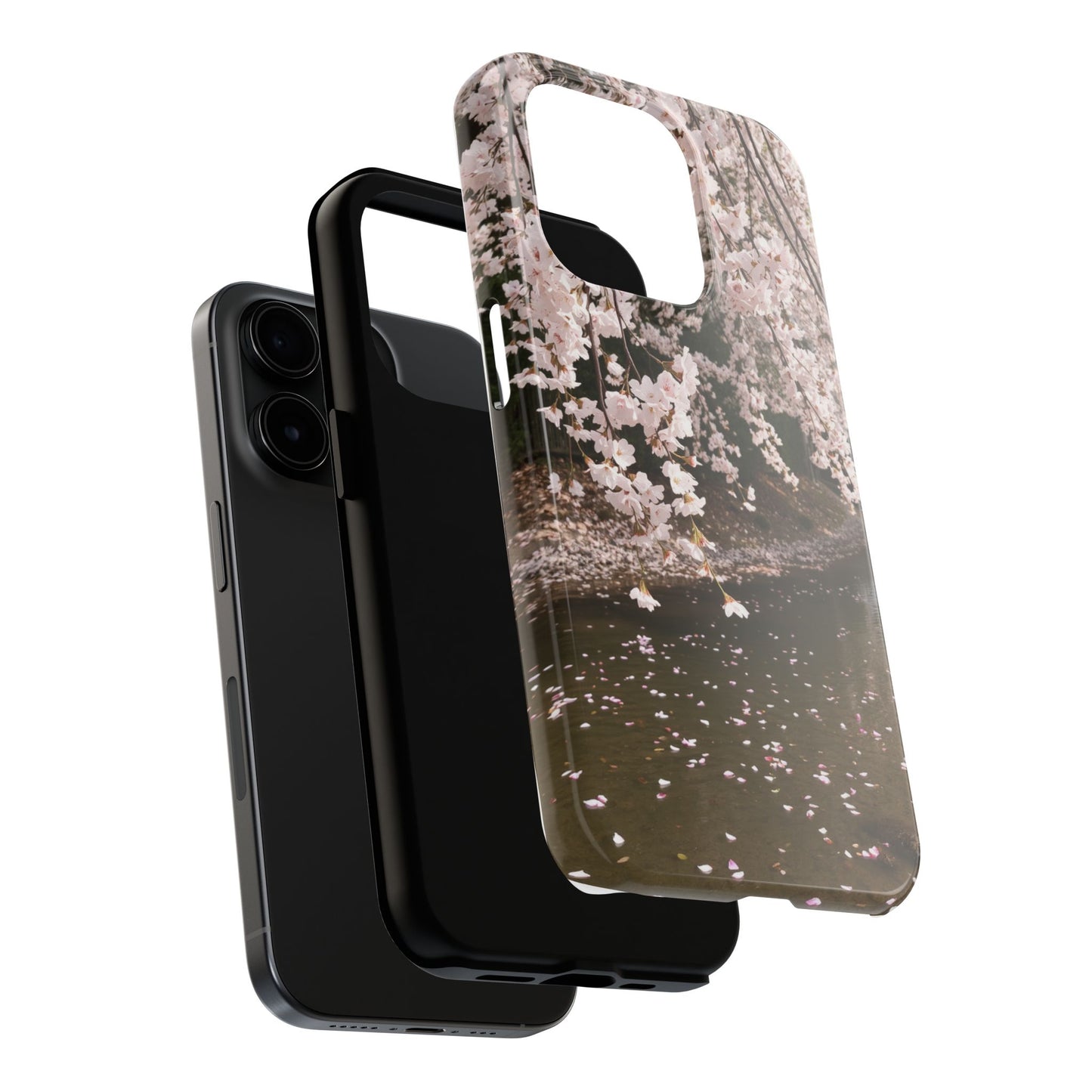 Cherry Blossom Tough Phone Cases - Durable Protection with Floral Serenity