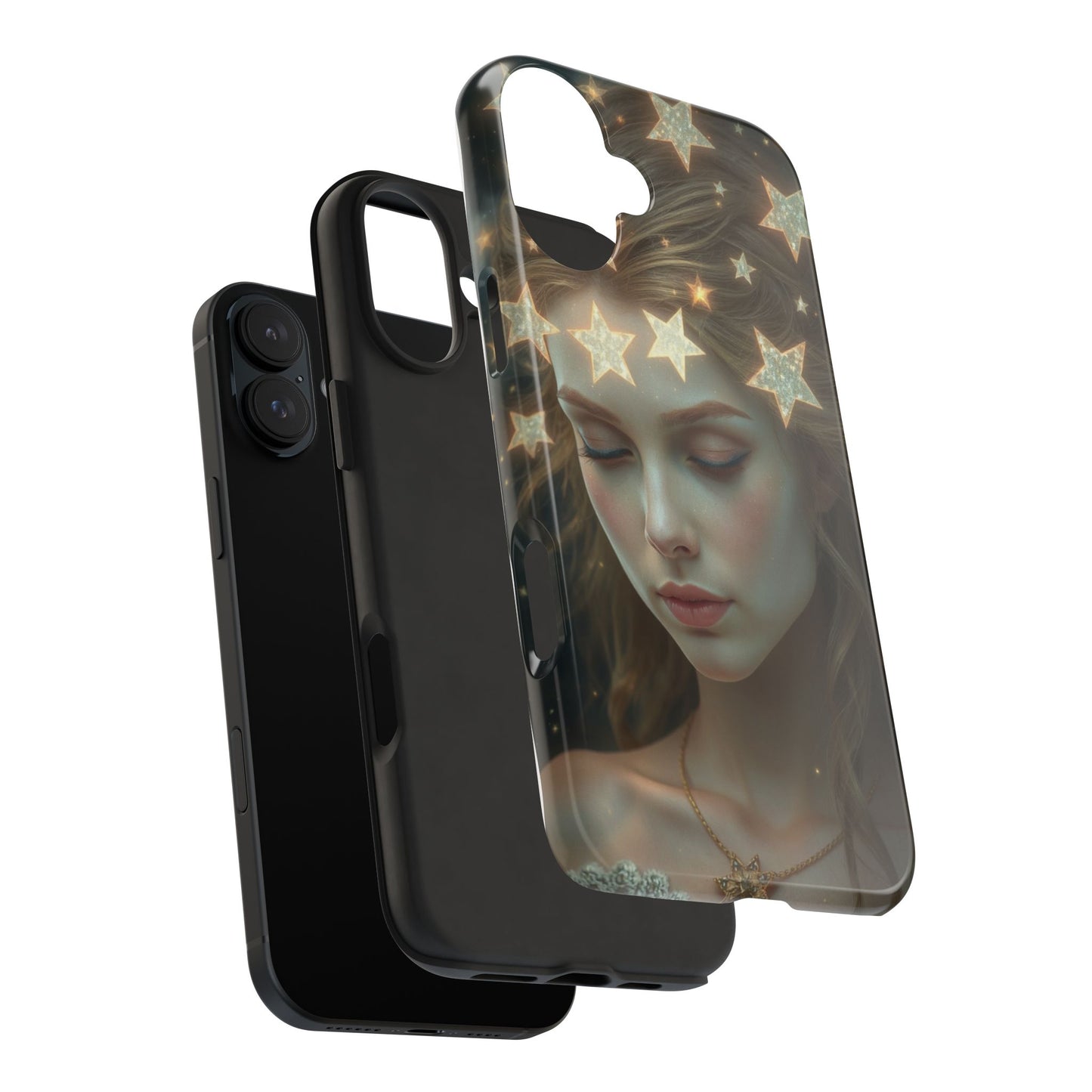 Celestial Dream Tough Phone Case - Artistic Starry Design for Style Enthusiasts