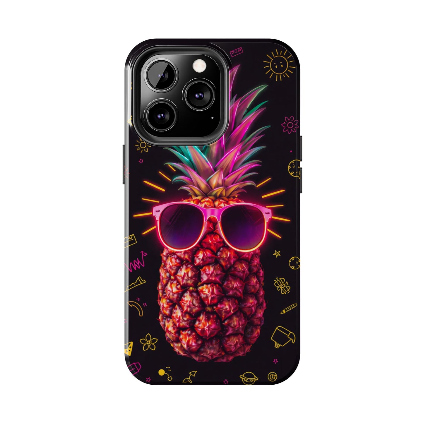 Tough Pineapple Phone Case - Cool, Vibrant Design Perfect for Summer Vibes
