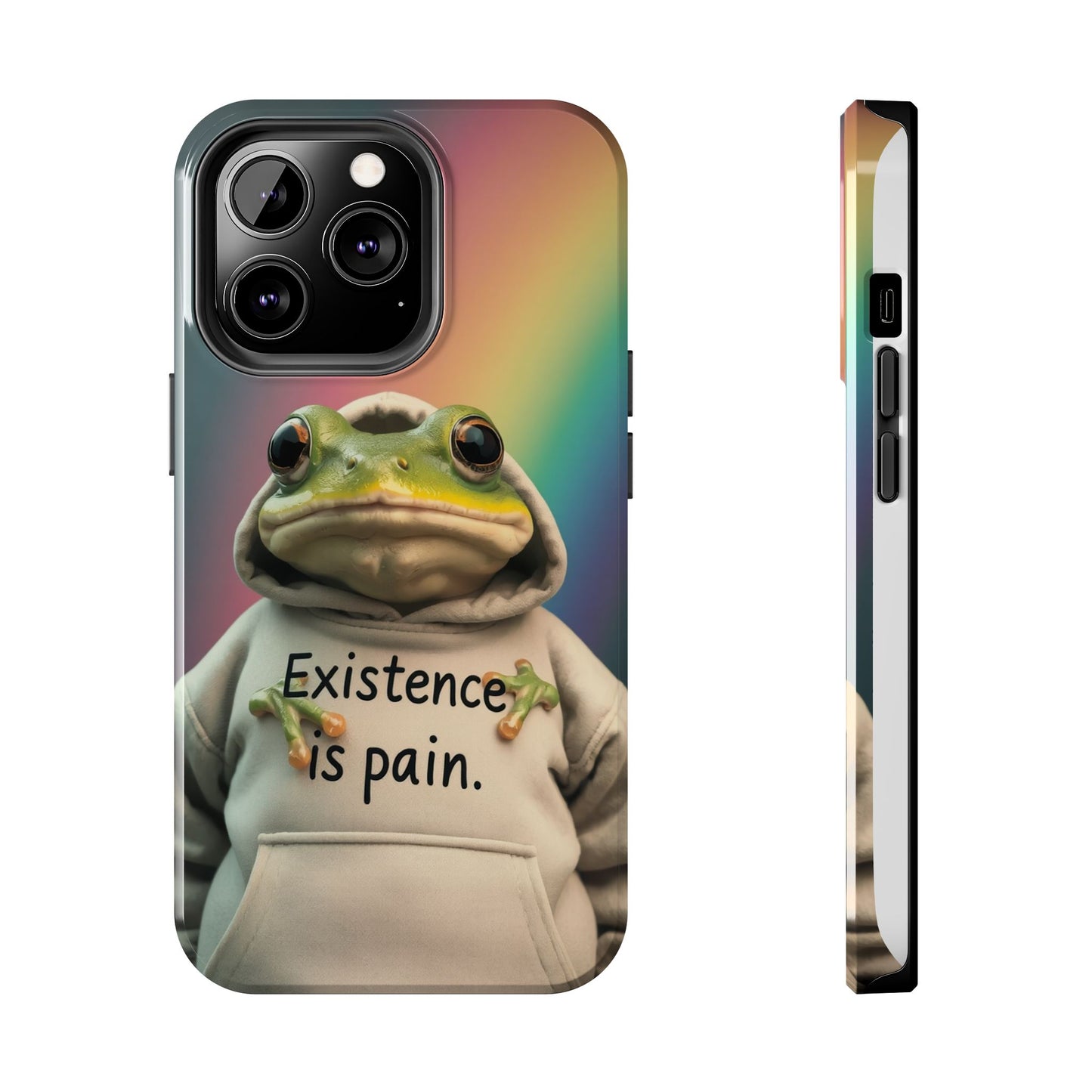 Existence is Pain Frog Phone Case - Tough & Stylish