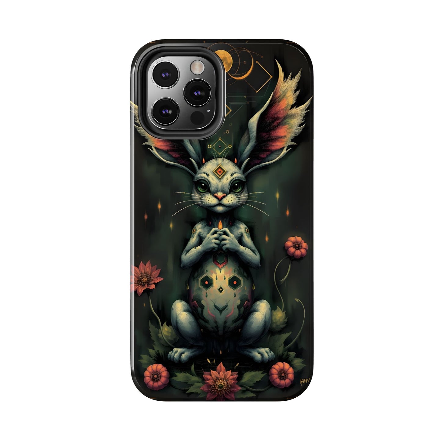 Artistic Rabbit Phone Cases - Unique and Durable Design of Mystical Bunny - for iPhone