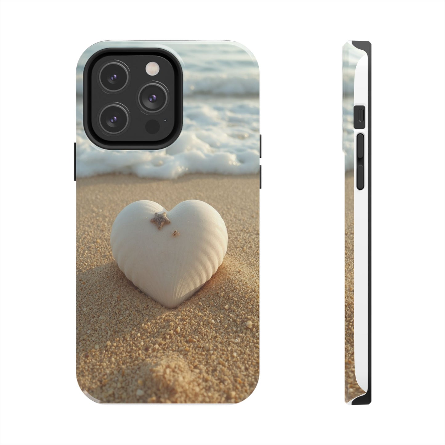 Heart Seashell Tough Phone Case for iPhone