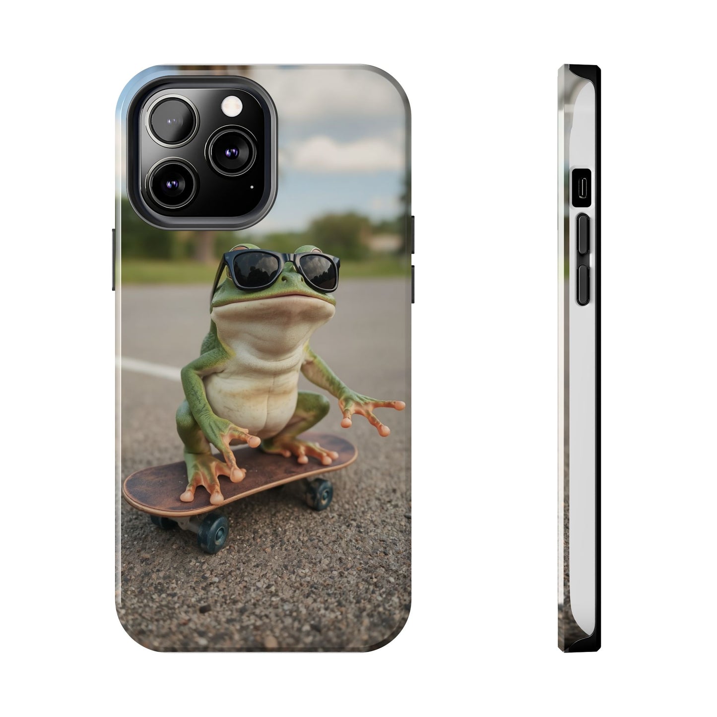 Cool Frog Skateboard Phone Case - Tough and Stylish Protection