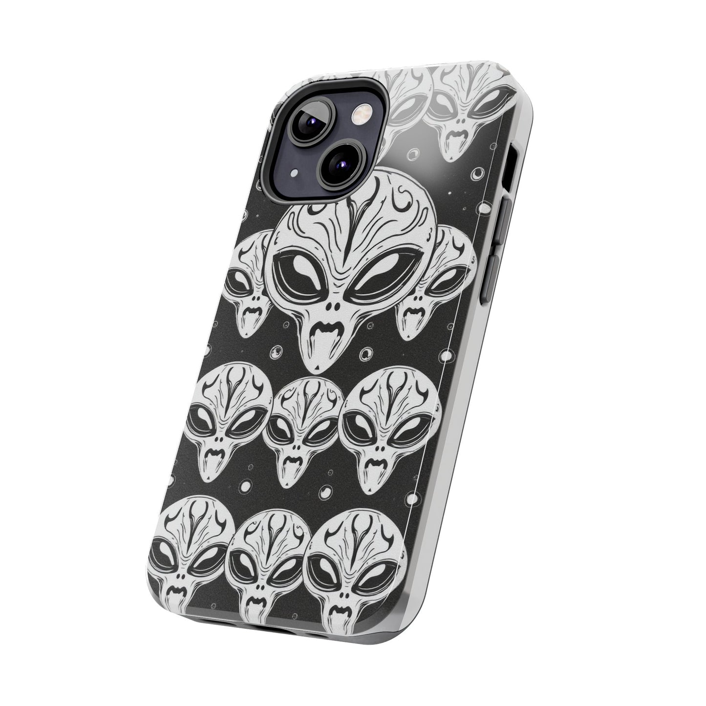 Alien Pattern Tough Phone Case - Durable Protection with Out-of-This-World Design
