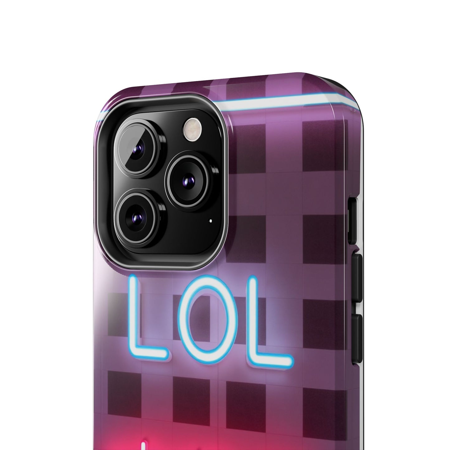 Neon Vibe Tough Phone Case - 'LOL Whatevr' Design for Trendsetters
