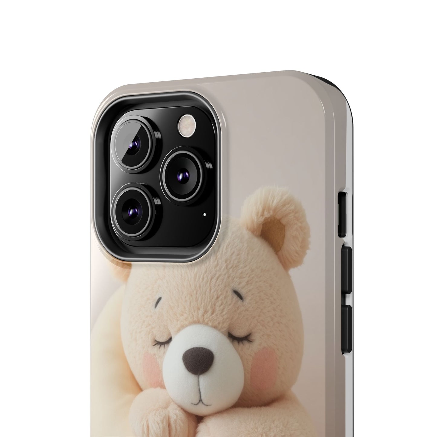Cute Bear Tough Phone Case - Adorable Baby Animal Design for Kids & Adults