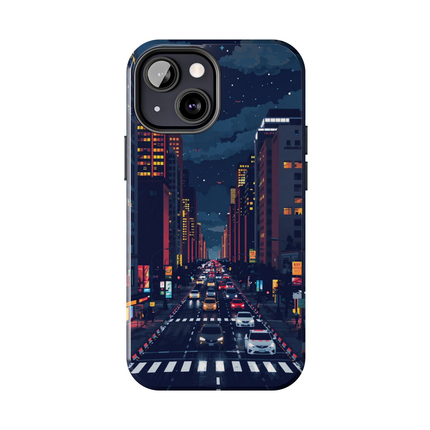 Urban Nightlife Tough Phone Case - Durable & Stylish Protection