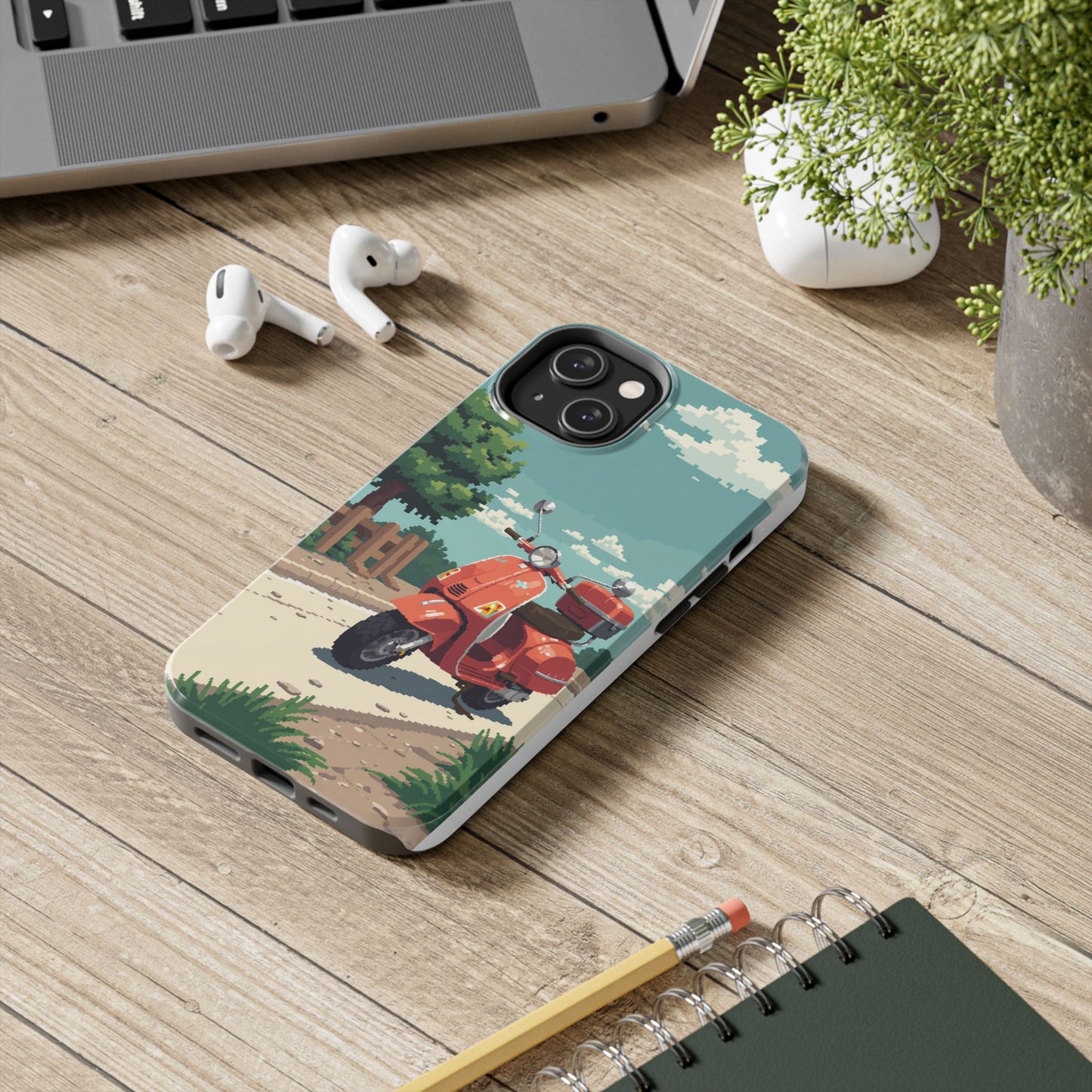 Retro Scooter Phone Case - Tough & Stylish Protection