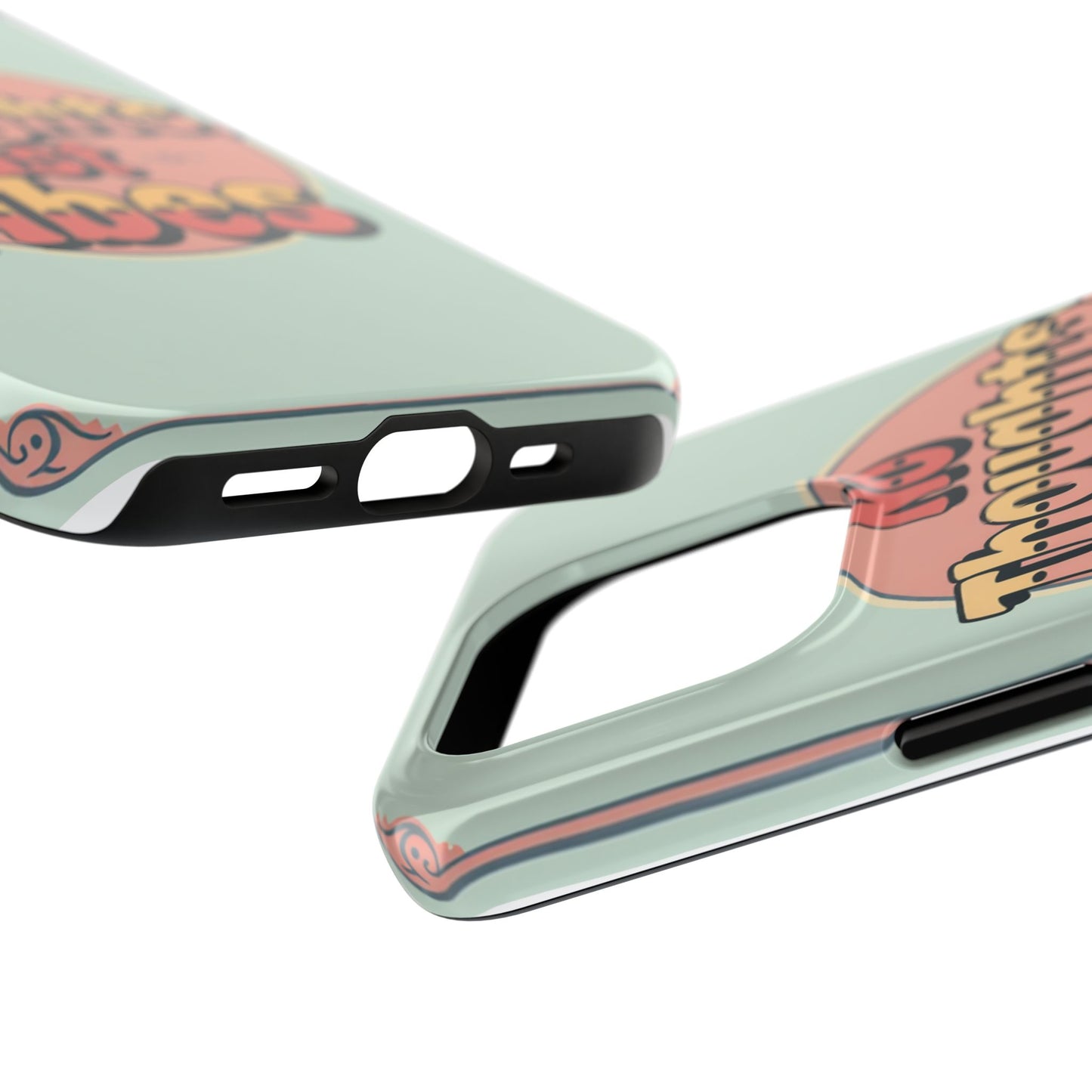 No Thoughts Just Vibes Phone Case - Fun Tough Phone Cover for Positive Energy