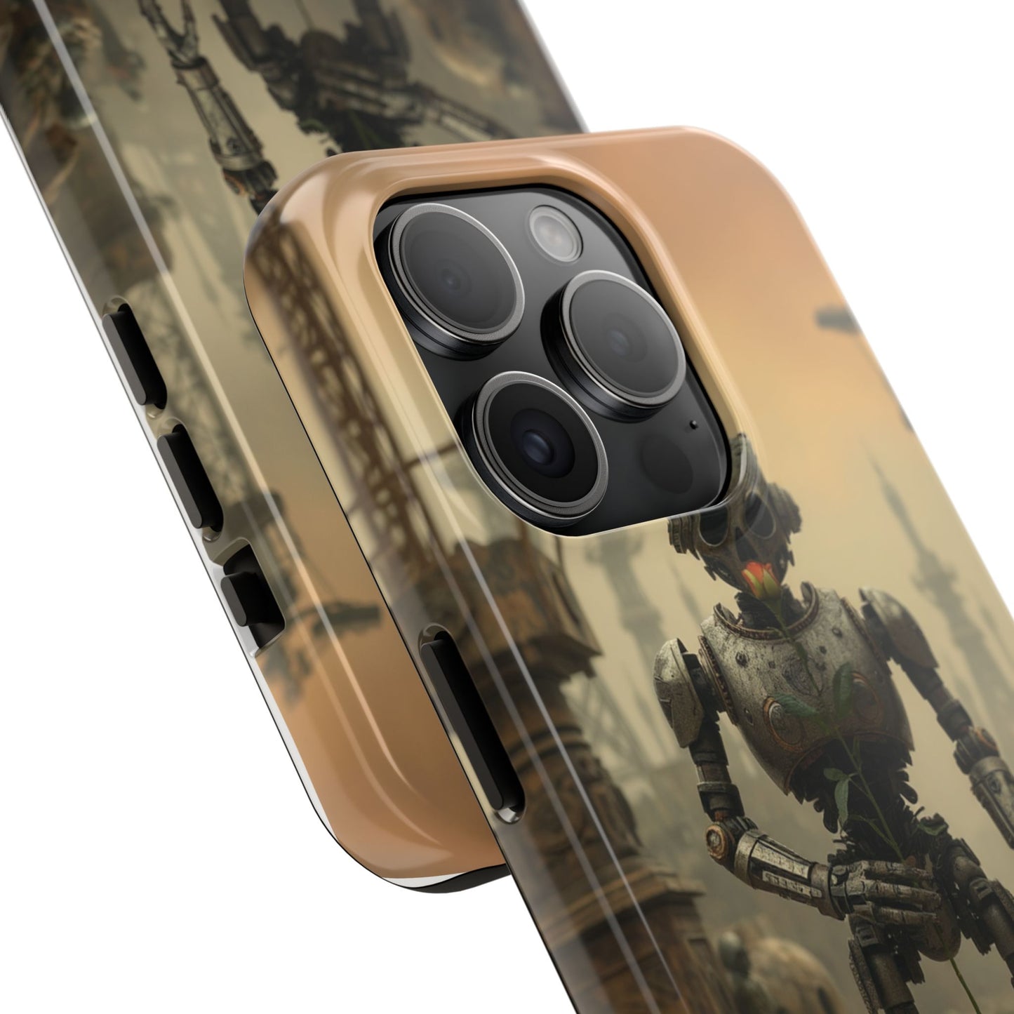 Robotic Sentinel Tough Phone Case - Durable Protector for Sci-Fi Lovers