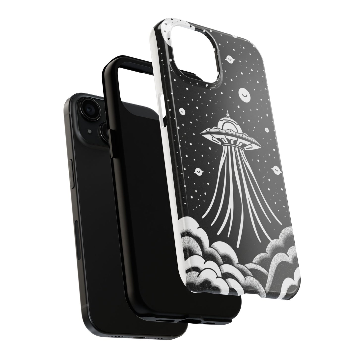 Galaxy UFO Tough Phone Case - Durable Protection with Unique Space Design