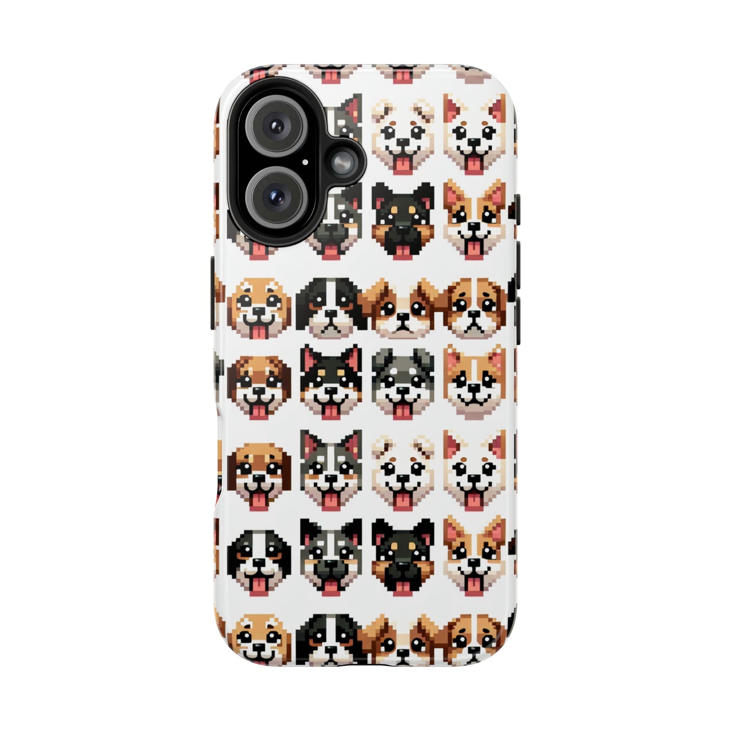 Pixelated Dog Breed Tough Phone Case - Cute, Durable Protection for Pet Lovers - for iPhone