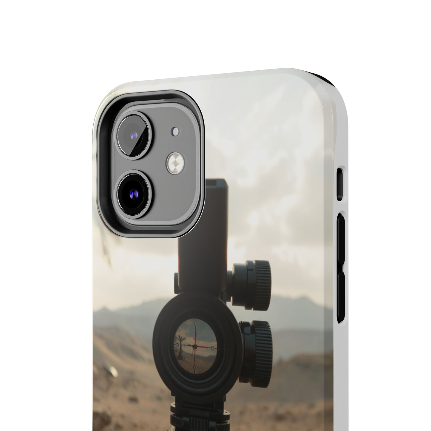 Tough Phone Case with Sniper Scope Design - Durable & Stylish Protection for Outdoors Enthusiasts