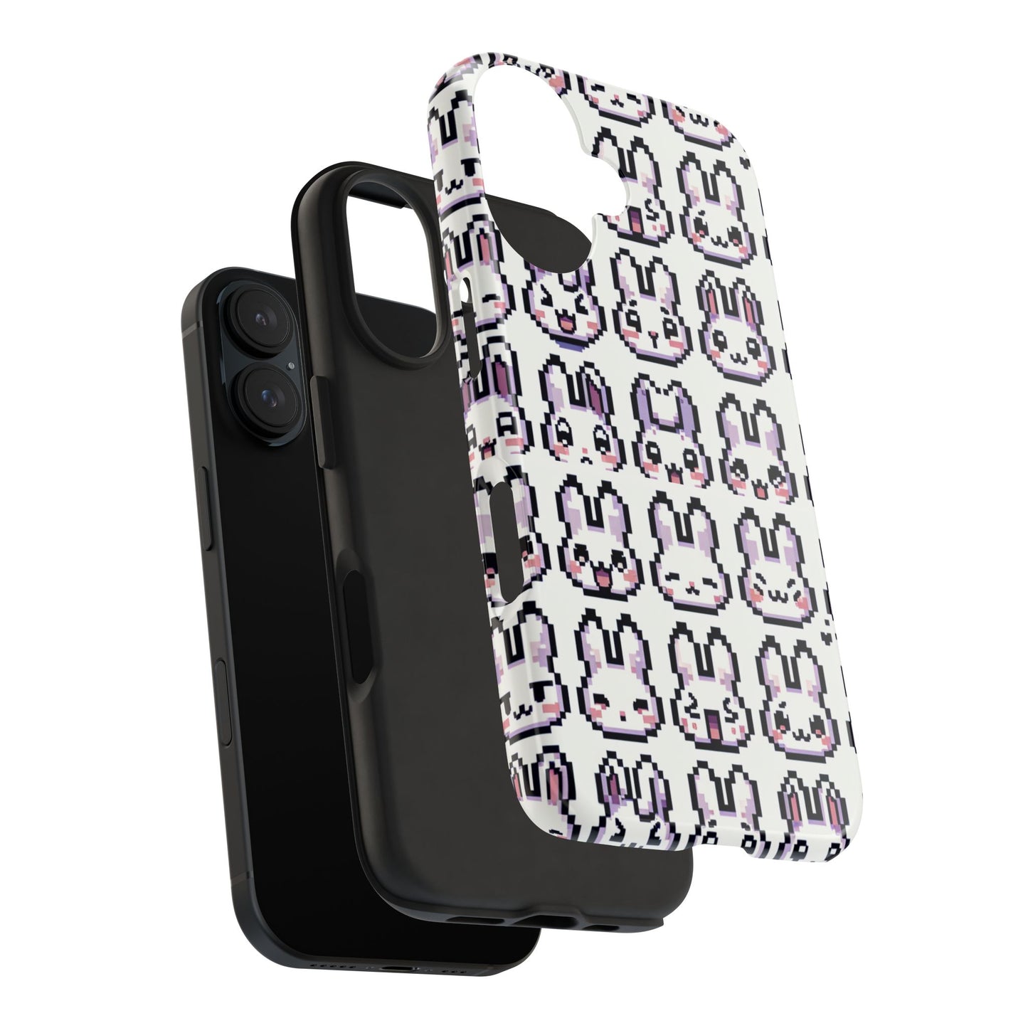 Cute Pixel Bunny Tough Phone Case - Stylish & Protective Cover for iPhone