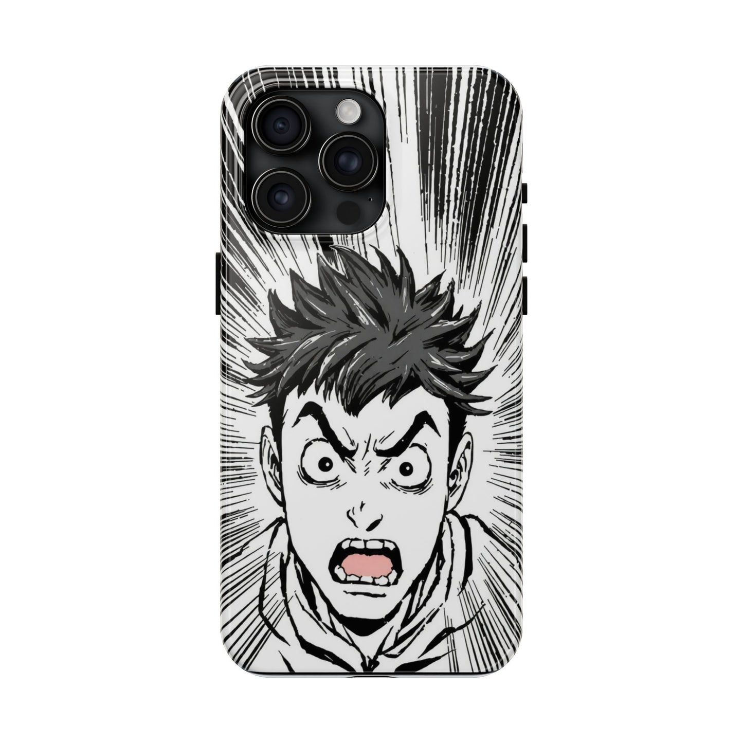 Intense Graphic Phone Case - Tough Design for Anime Fans