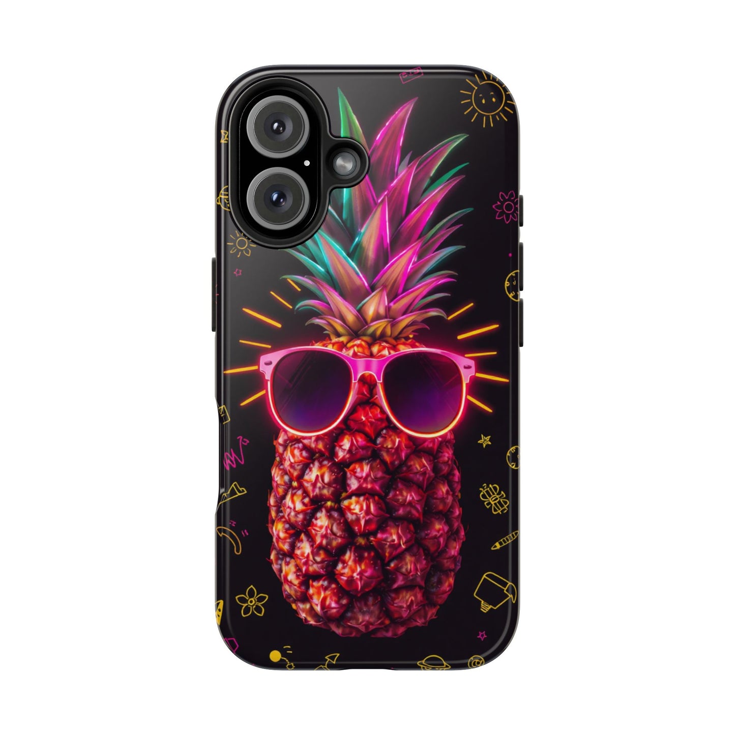Tough Pineapple Phone Case - Cool, Vibrant Design Perfect for Summer Vibes