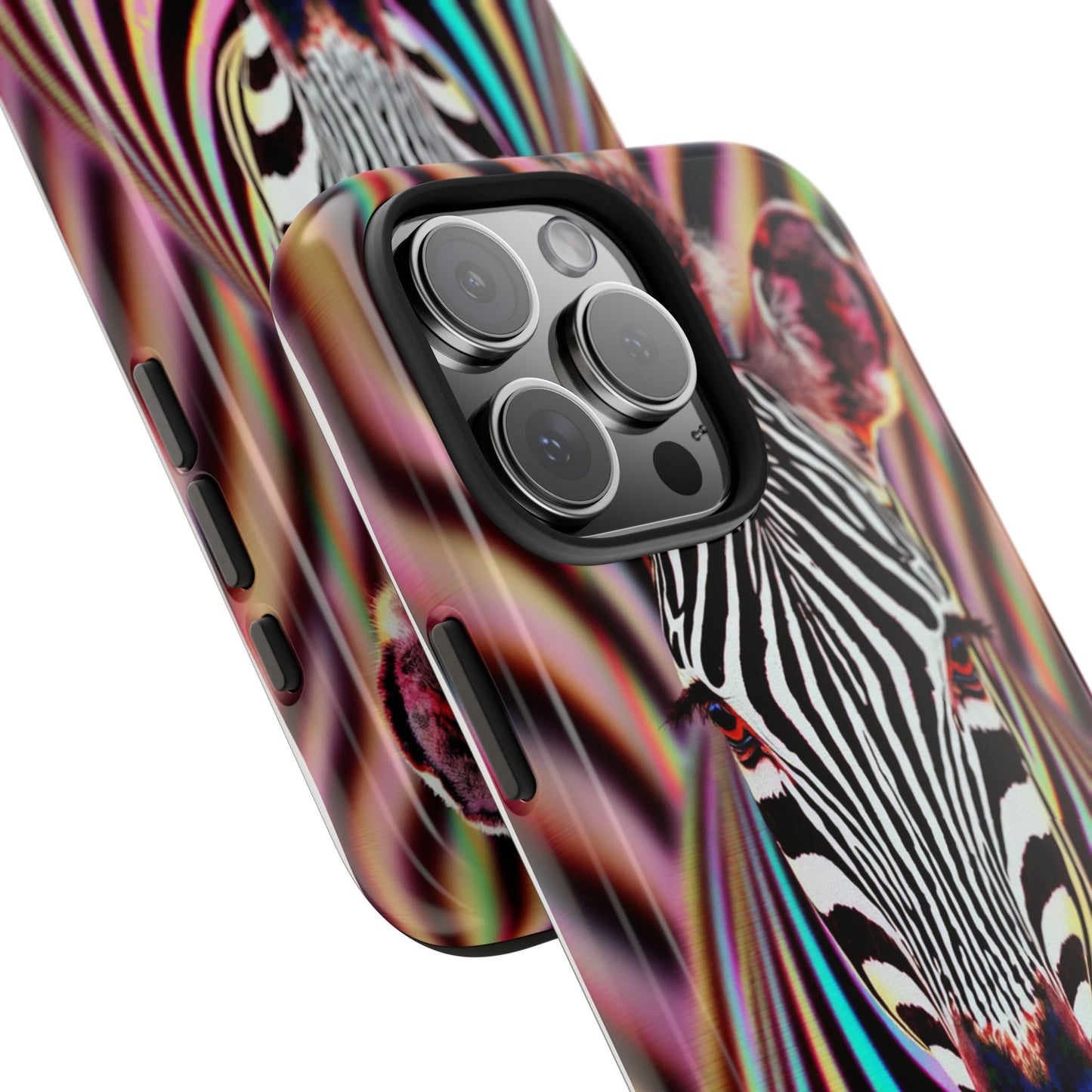 Vibrant Zebra Tough Phone Case - Unique Animal Design for Wild Spirit