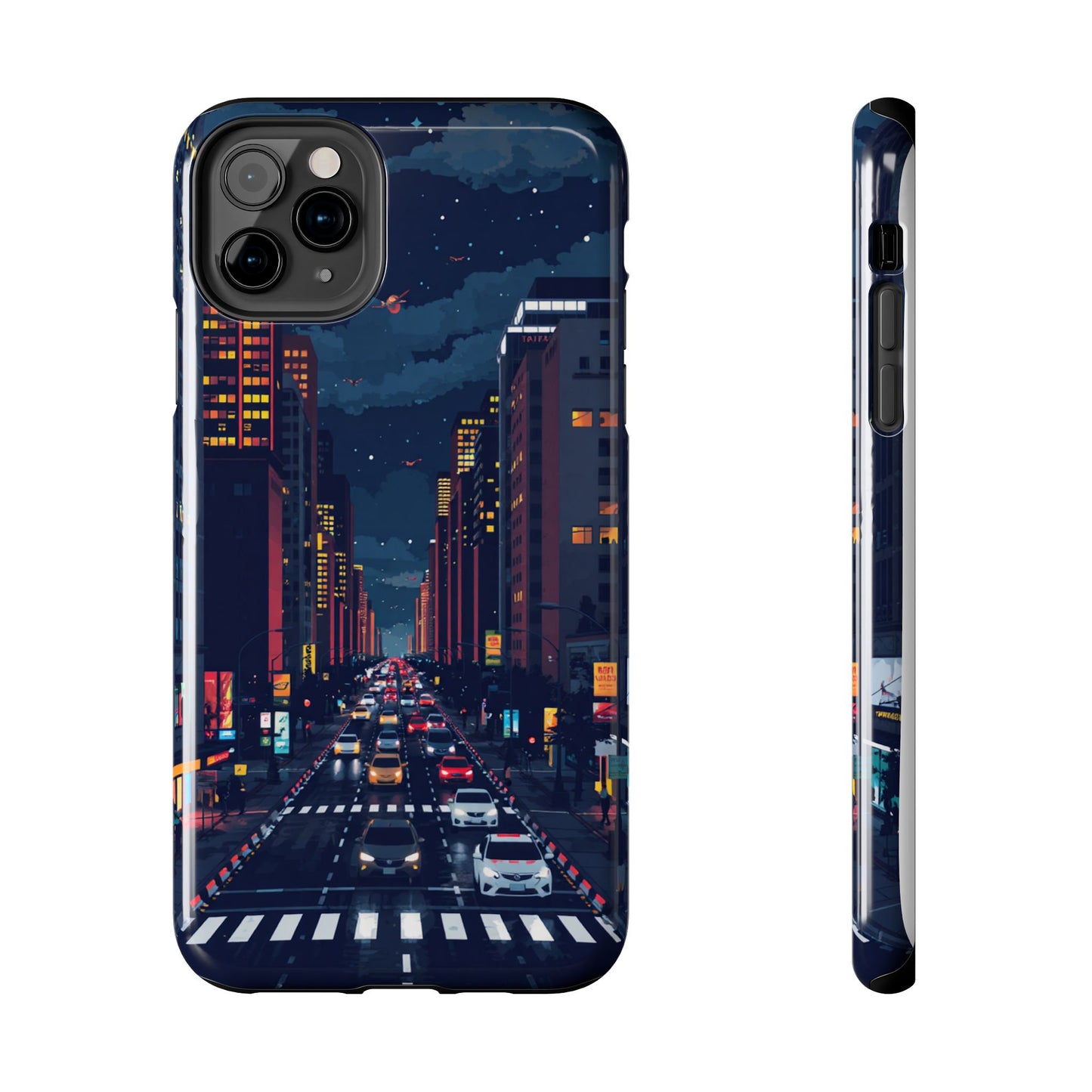 Urban Nightlife Tough Phone Case - Durable & Stylish Protection
