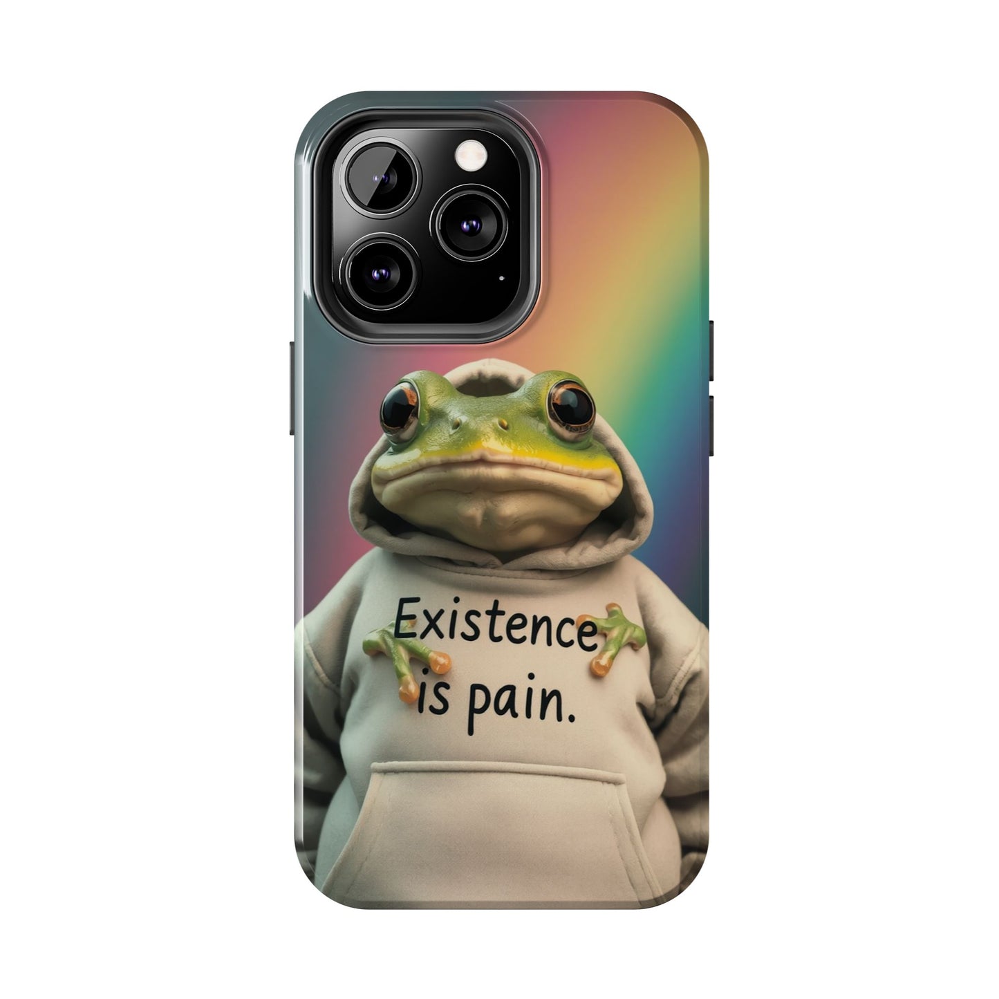 Existence is Pain Frog Phone Case - Tough & Stylish
