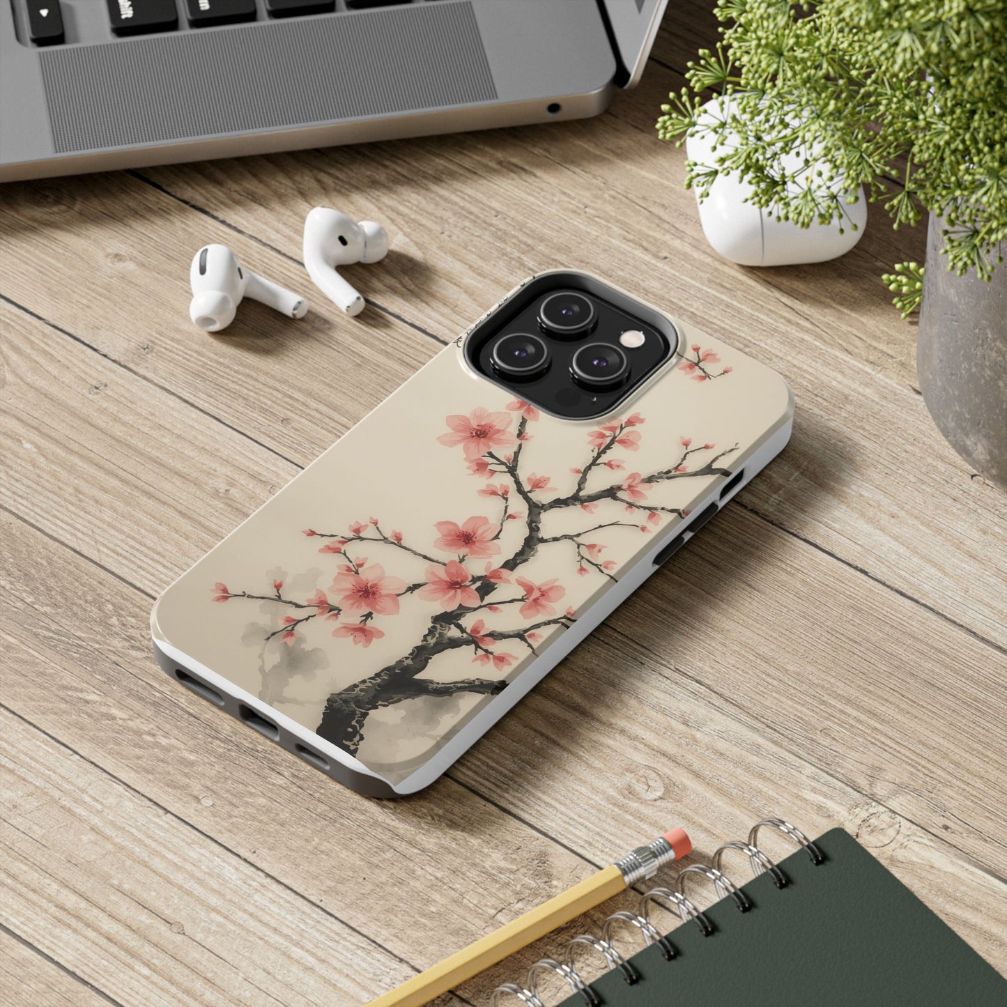 Cherry Blossom Tough Phone Case - Stylish Protection for Nature Lovers