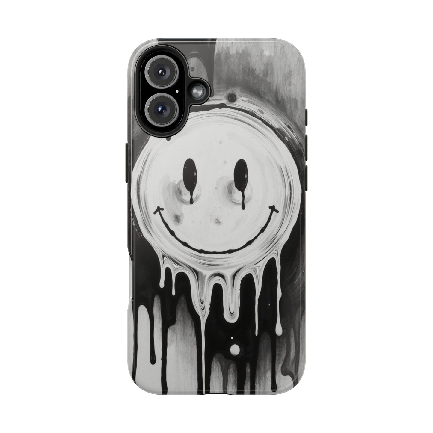 Dripping Smiley Tough Phone Case - Stylish & Durable Protection